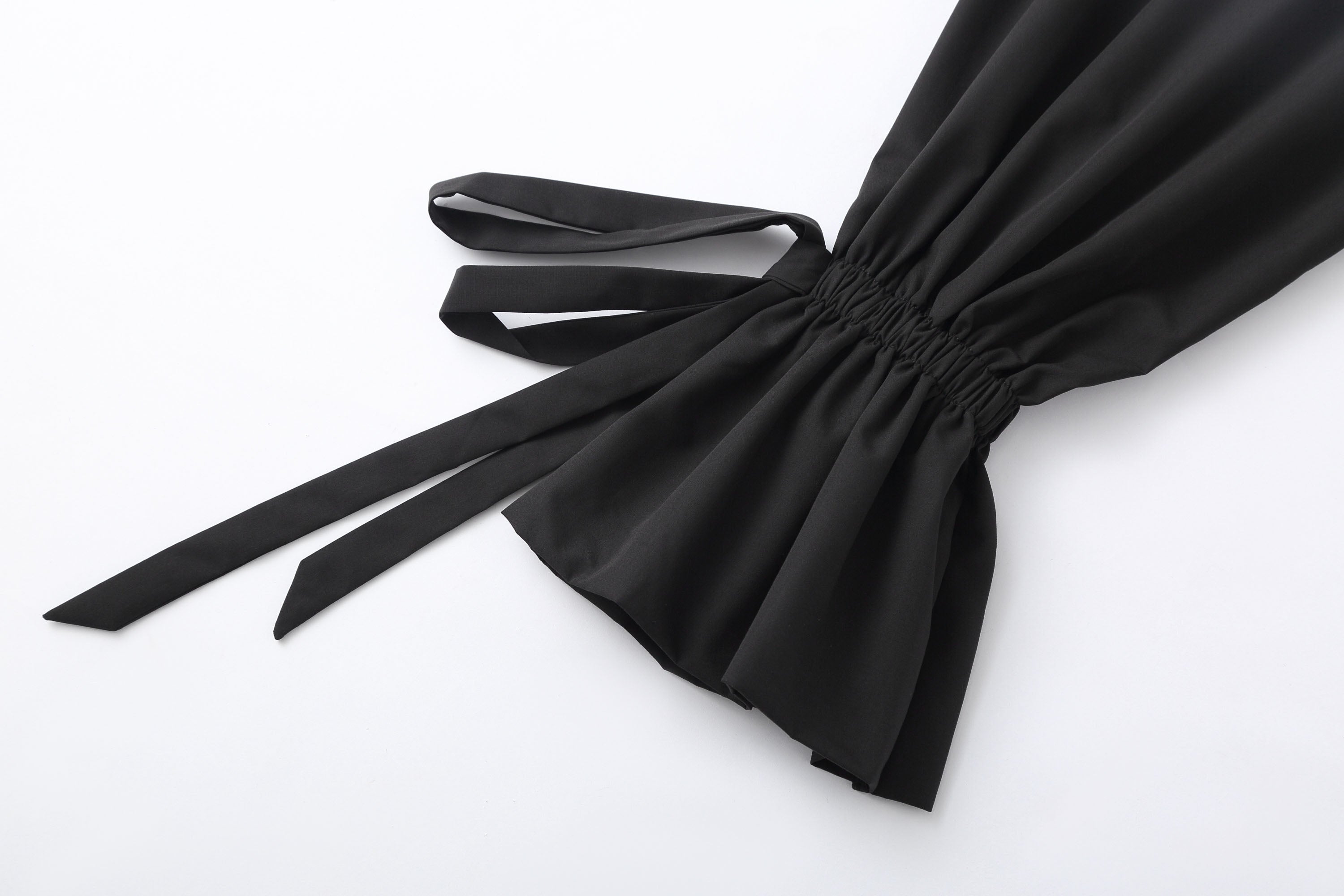 CLP Drawstring Ruffled Cuff Oversized Shirt, premium urban and streetwear designers apparel on PROJECTISR.com, CLP