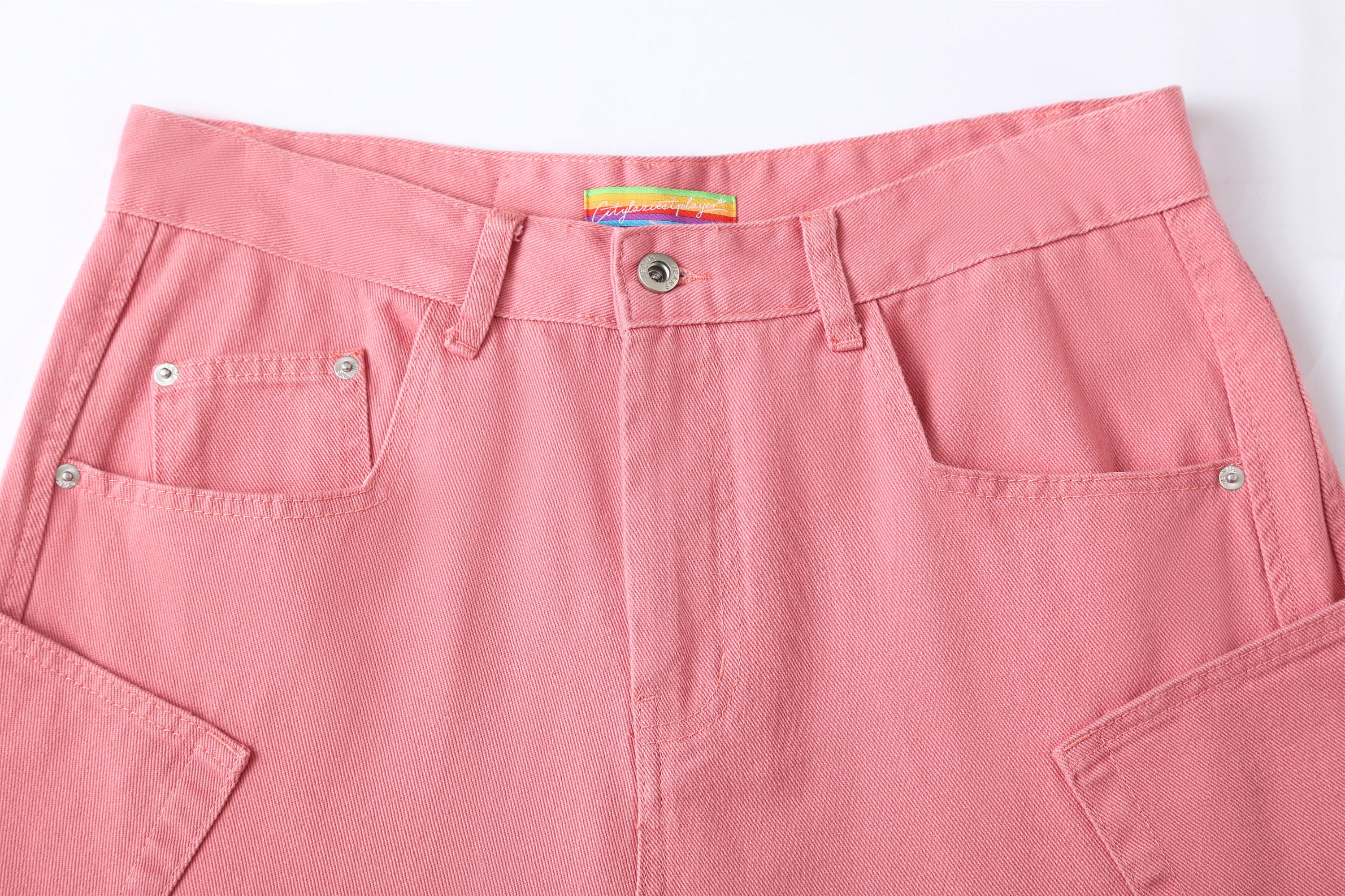 CLP Slant Panel Oversized Cargo Jeans, premium urban and streetwear designers apparel on PROJECTISR.com, CLP