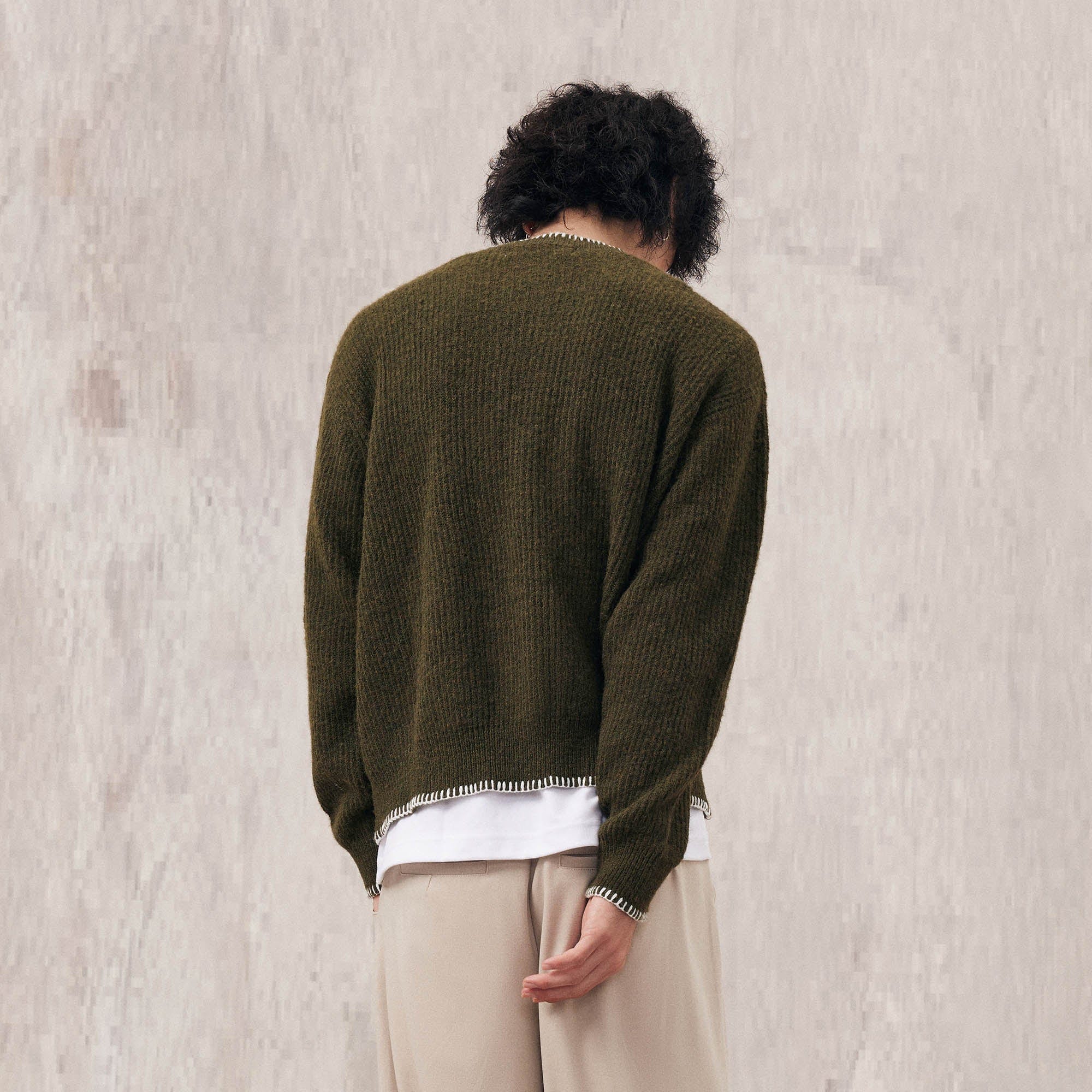 IN EXISTENCE Essential Ribbed Henley Sweater, premium urban and streetwear designers apparel on PROJECTISR.com, IN EXISTENCE