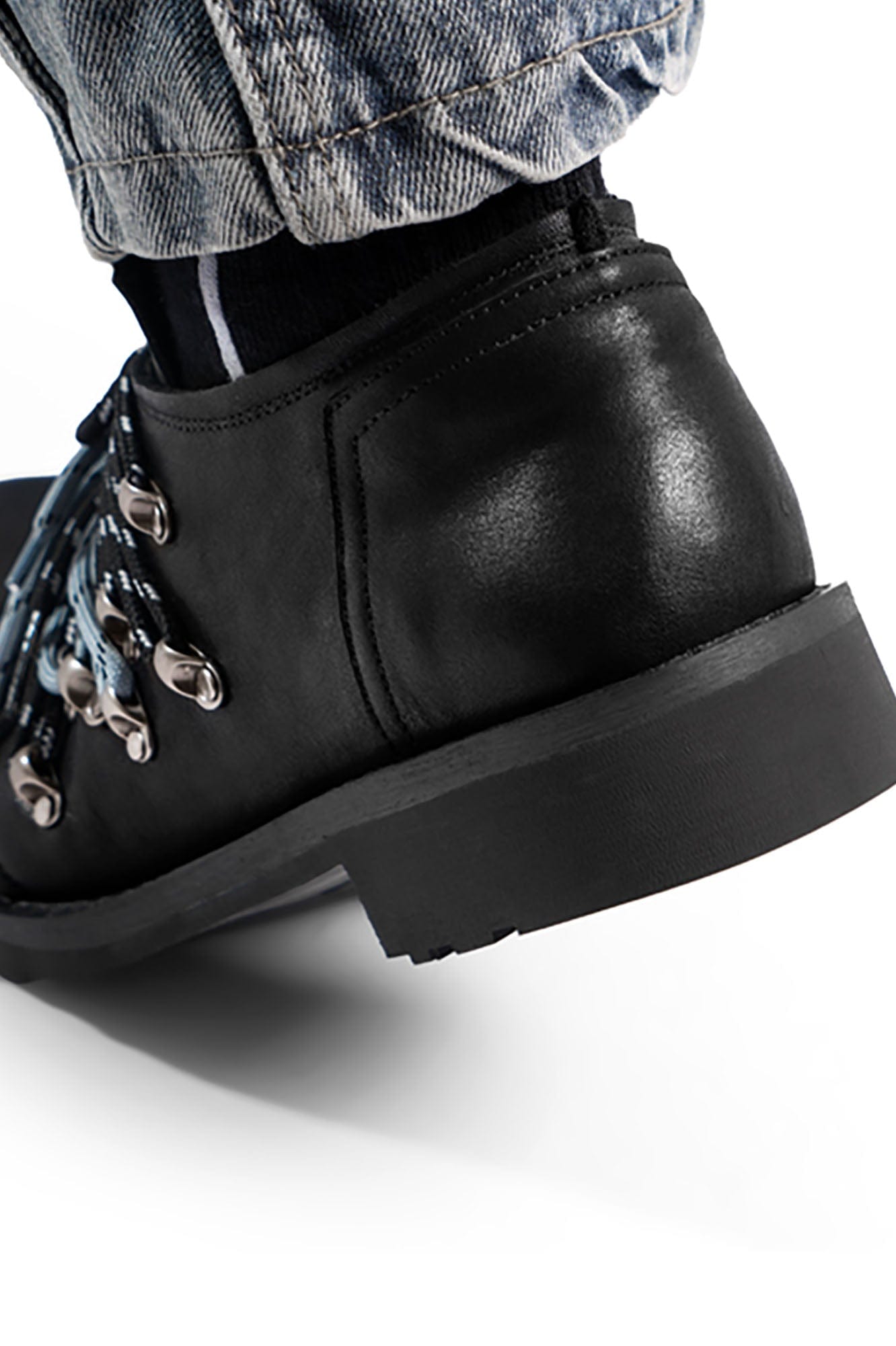 REWRITE Contrast Rope-Laced Leather Derby Shoes, premium urban and streetwear designers apparel on PROJECTISR.com, REWRITE