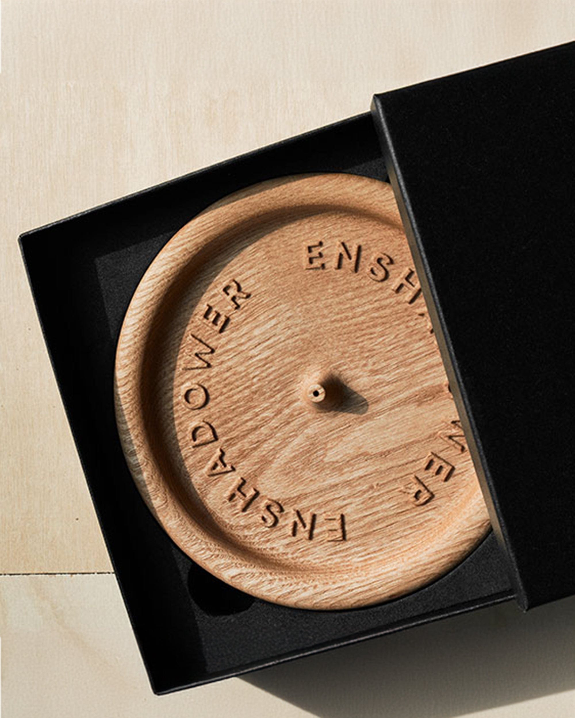 ENSHADOWER Carved Wood LOGO Incense Set, premium urban and streetwear designers apparel on PROJECTISR.com, ENSHADOWER