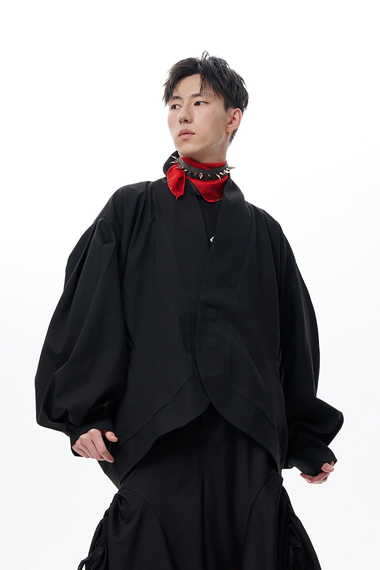 TUIMU Structured Lantern Sleeve Oversized Jacket, premium urban and streetwear designers apparel on PROJECTISR.com, TUIMU