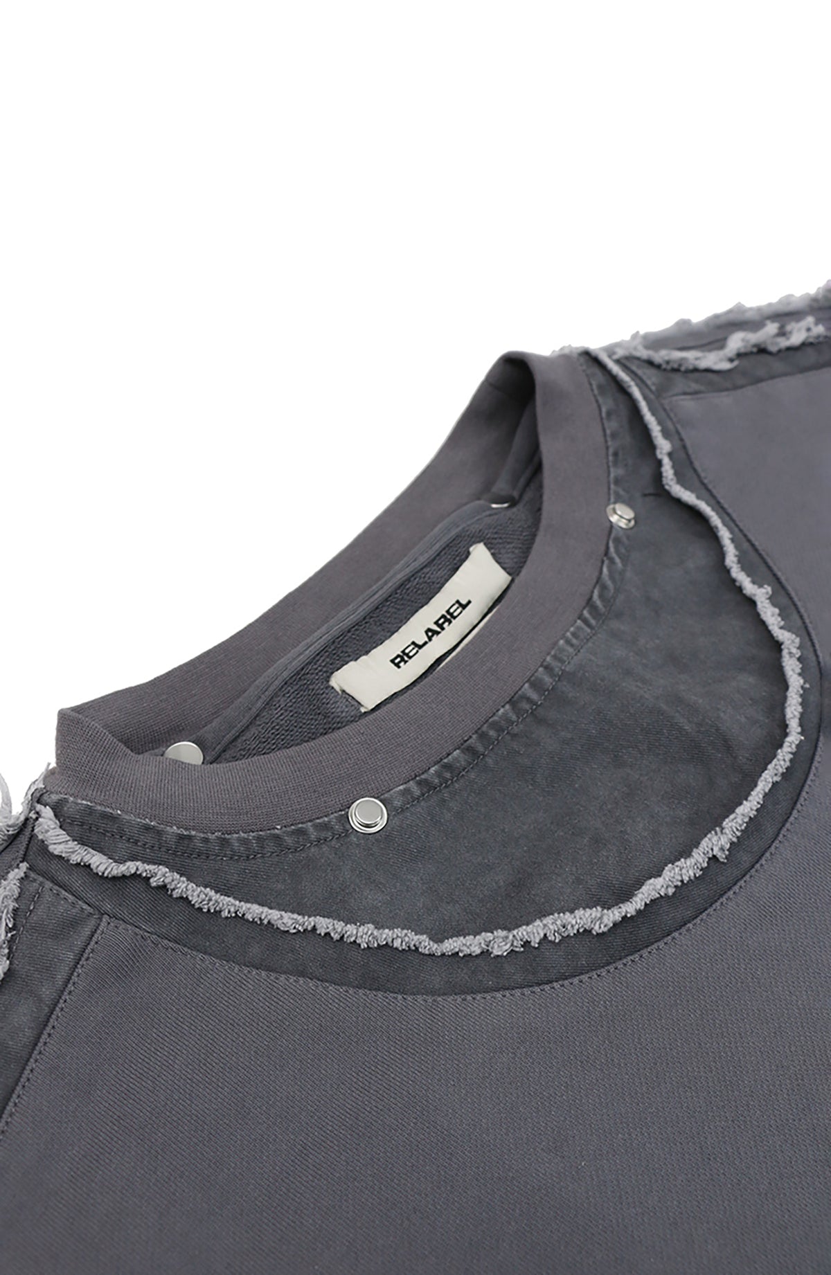 RELABEL Detachable-Pocket Spliced Hooded Jacket