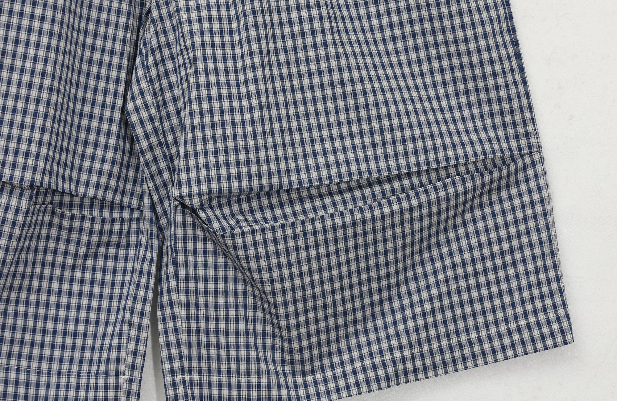 UNTILWERICH Check Drawstring Wide Shorts