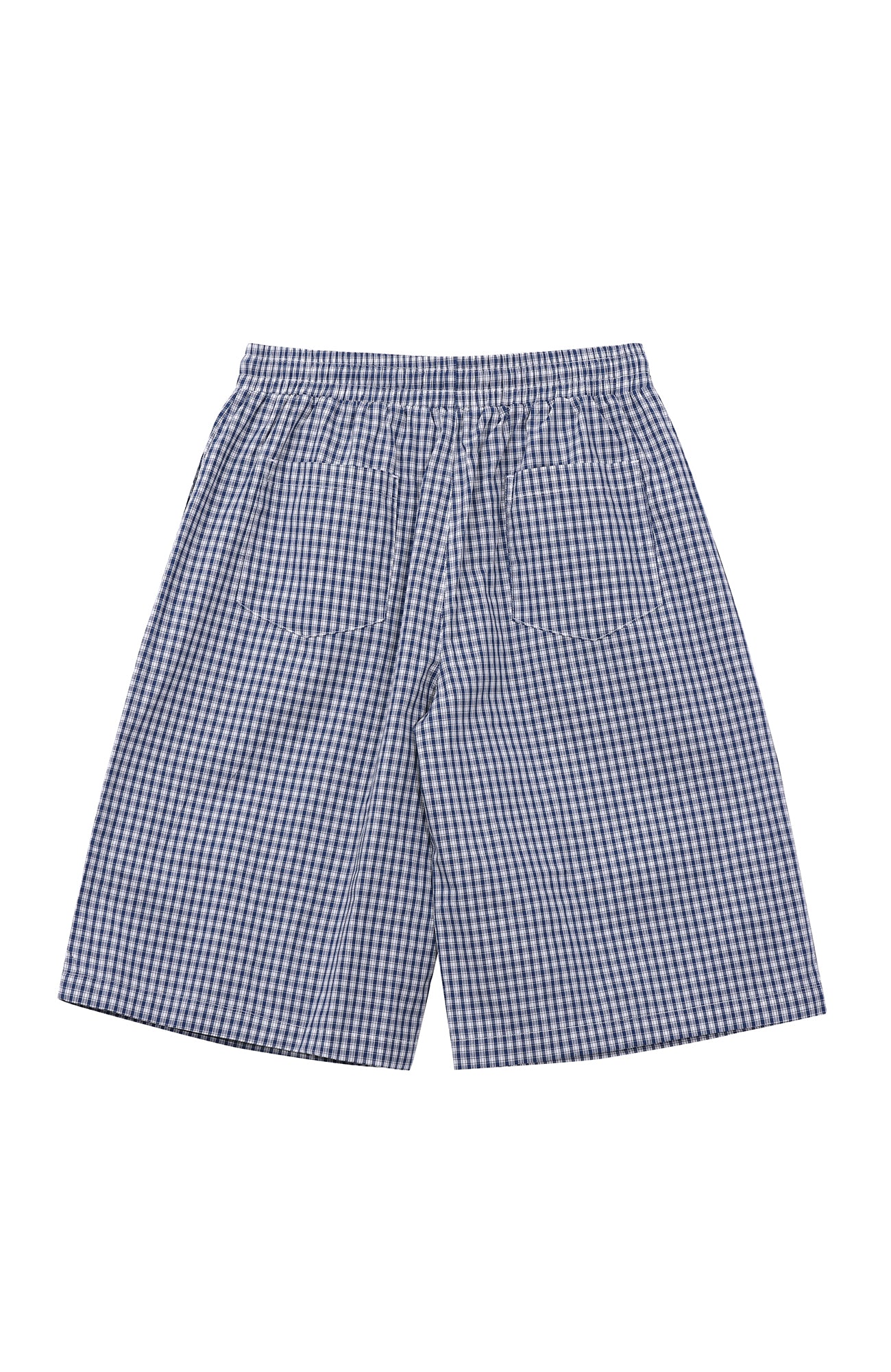UNTILWERICH Check Drawstring Wide Shorts