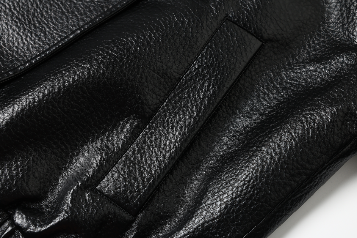 TGNS Faux Leather Biker Jacket
