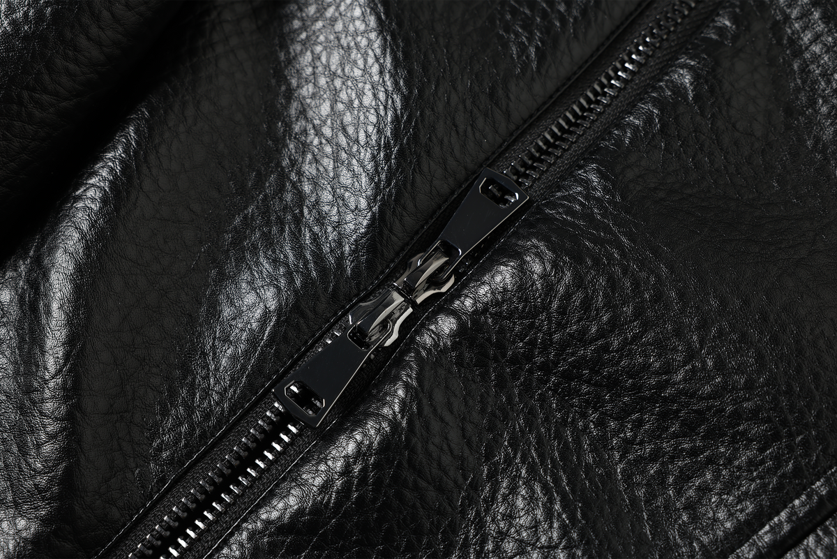 TGNS Faux Leather Biker Jacket