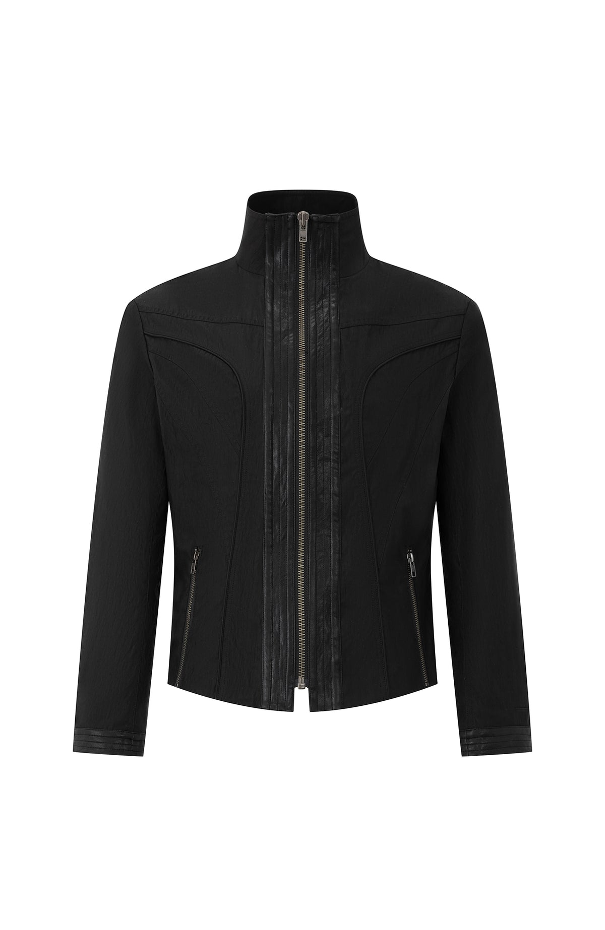 2000RSK Deconstructed Spliced Faux Leather Jacket