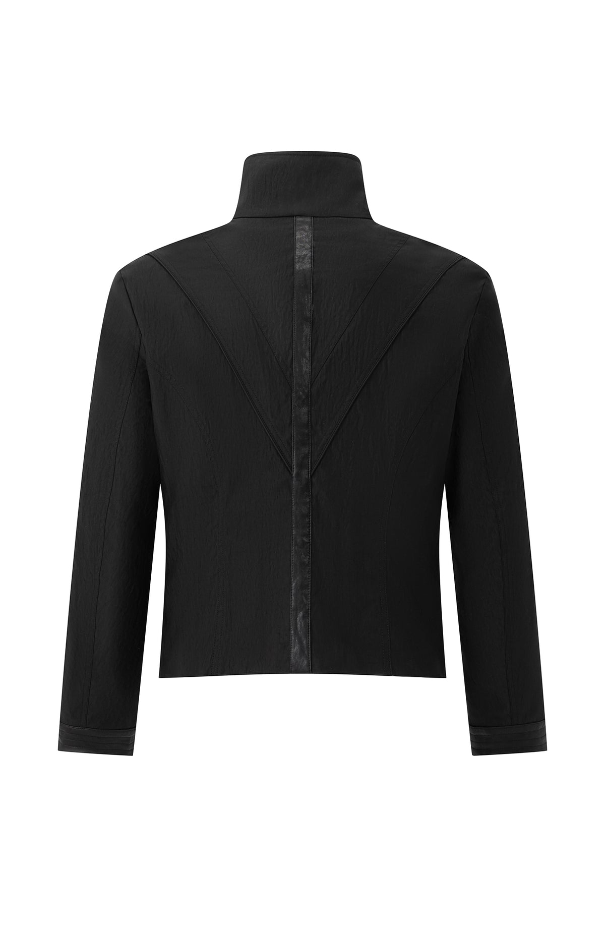 2000RSK Deconstructed Spliced Faux Leather Jacket