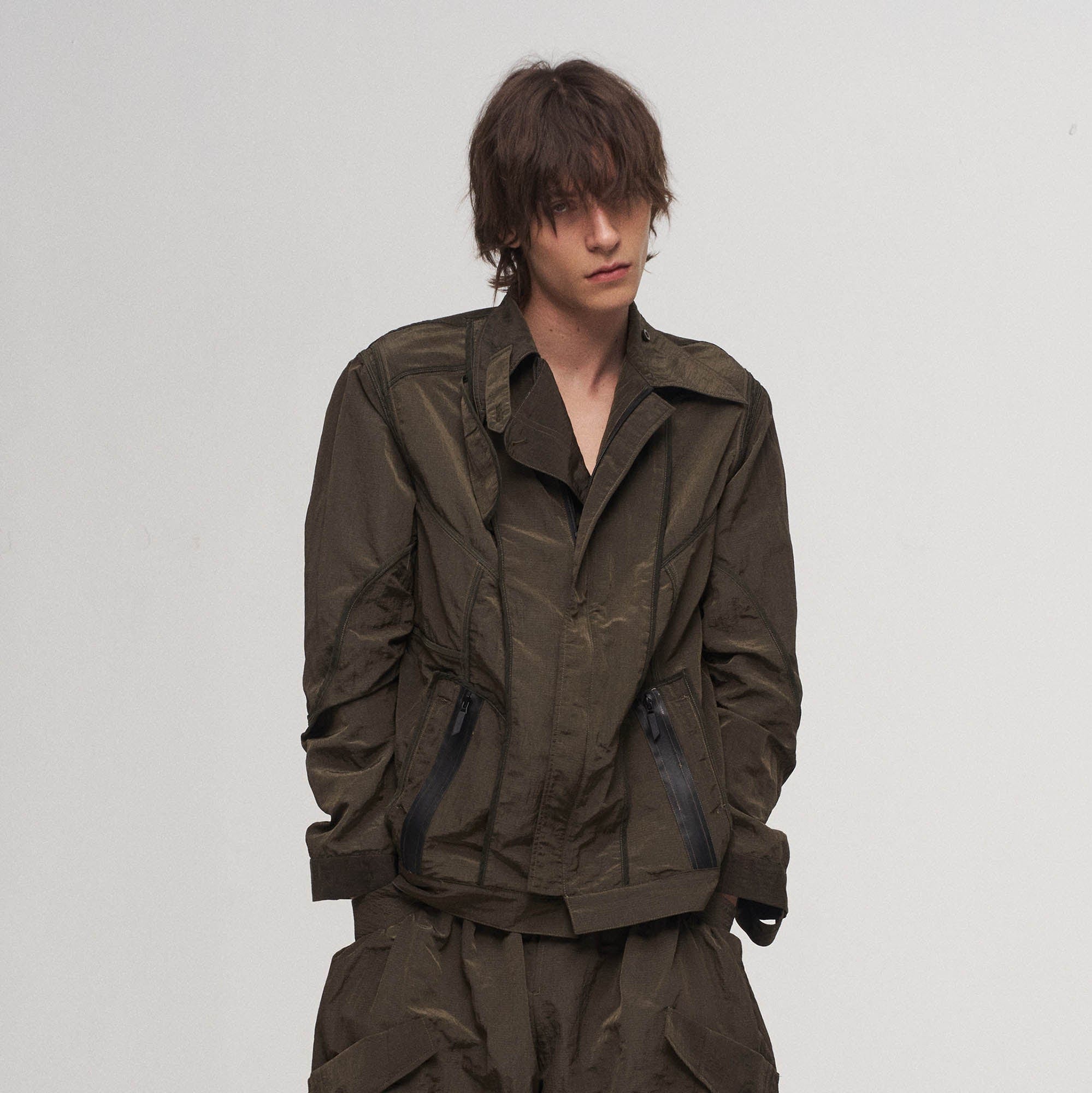 ILNya Nieternite Nifutur Utility Seam-Paneled Reversible Jacket, premium urban and streetwear designers apparel on PROJECTISR.com, ILNya Nieternite Nifutur