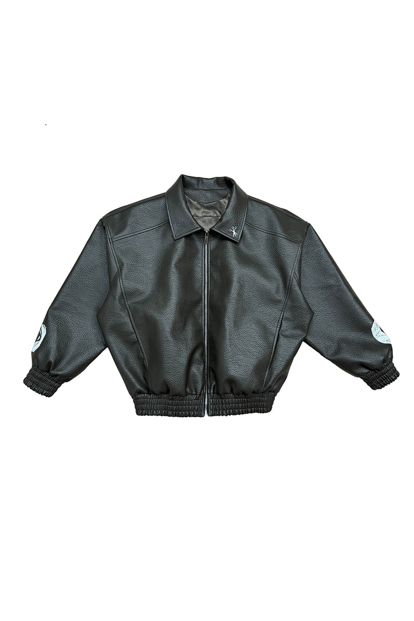 RICHILL My Smile is A Rifle Faux Leather Jacket, premium urban and streetwear designers apparel on PROJECTISR.com, RICHILL