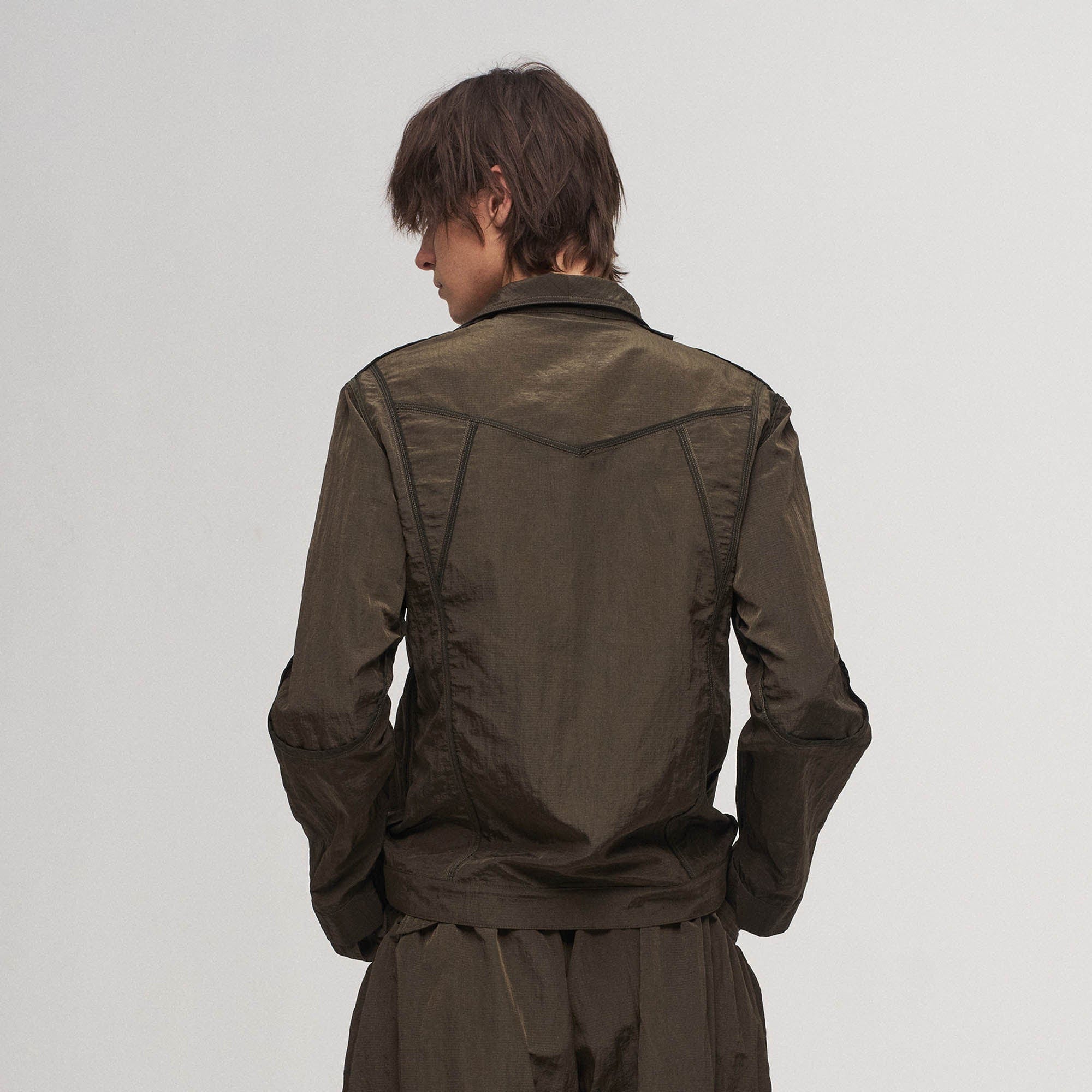 ILNya Nieternite Nifutur Utility Seam-Paneled Reversible Jacket, premium urban and streetwear designers apparel on PROJECTISR.com, ILNya Nieternite Nifutur