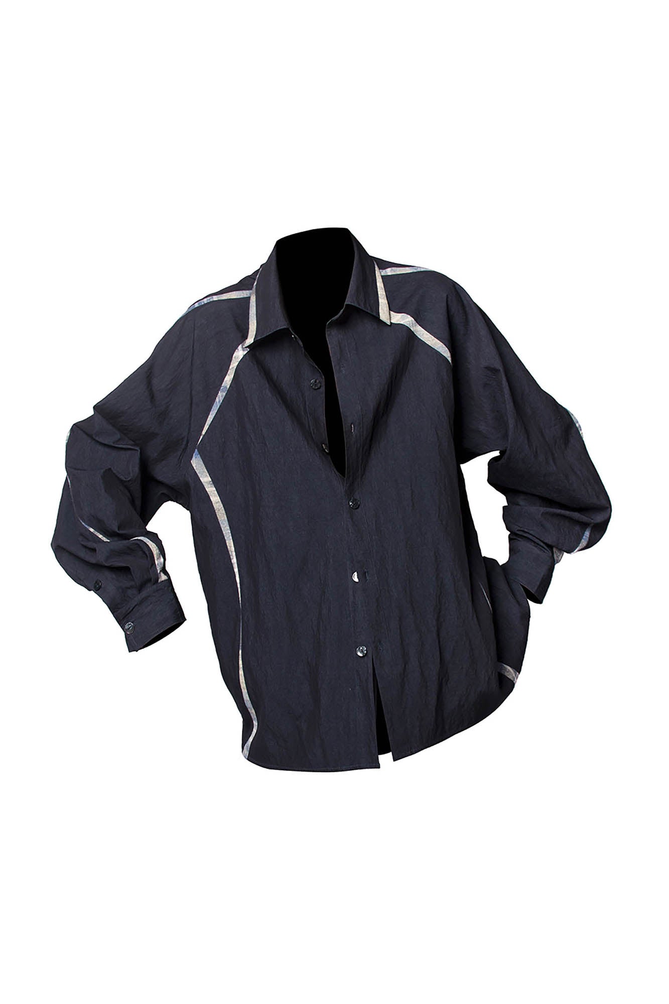 RELABEL Curved Panel Shirt, premium urban and streetwear designers apparel on PROJECTISR.com, RELABEL