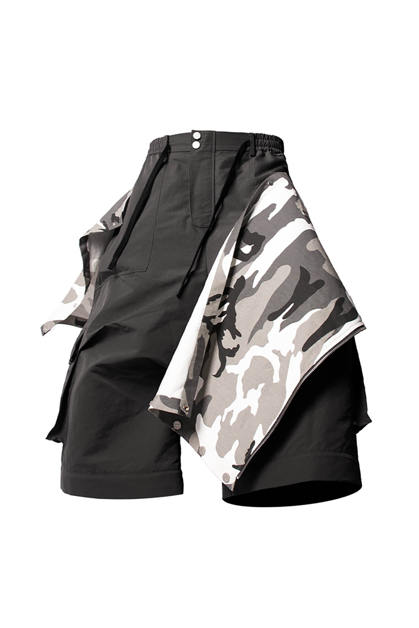 RELABEL Multi-Way Convertible Camo-Leg Cargo Pants, premium urban and streetwear designers apparel on PROJECTISR.com, RELABEL