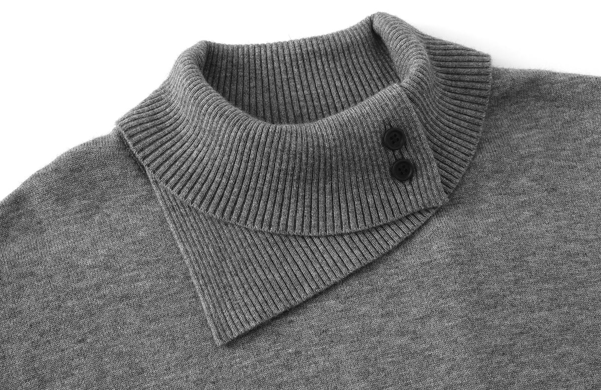 BOTANICA Wool-Blend Slim Turtleneck Sweater
