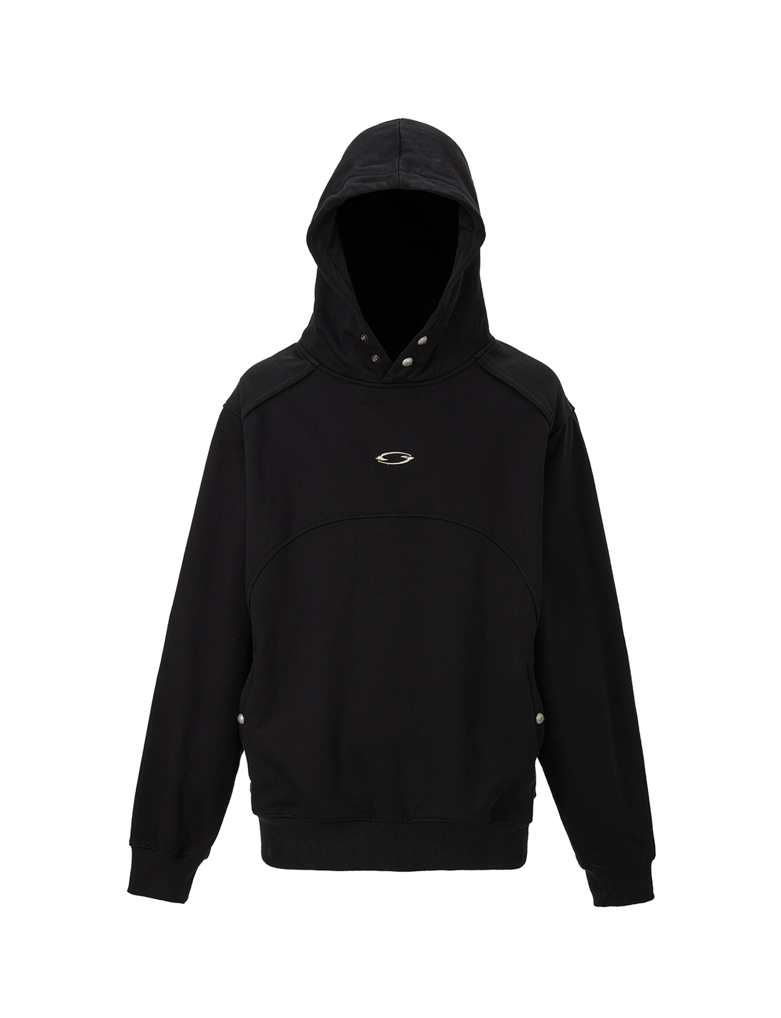 F2CE Essential Metal Badge Snap Hoodie