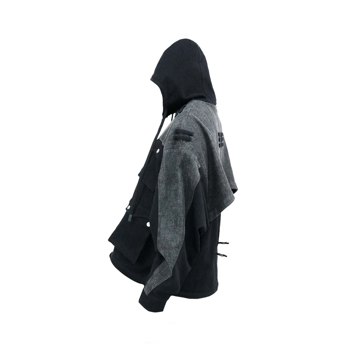 RELABEL Deconstructed Selvedge Denim Multi-Pocket Utility Jacket