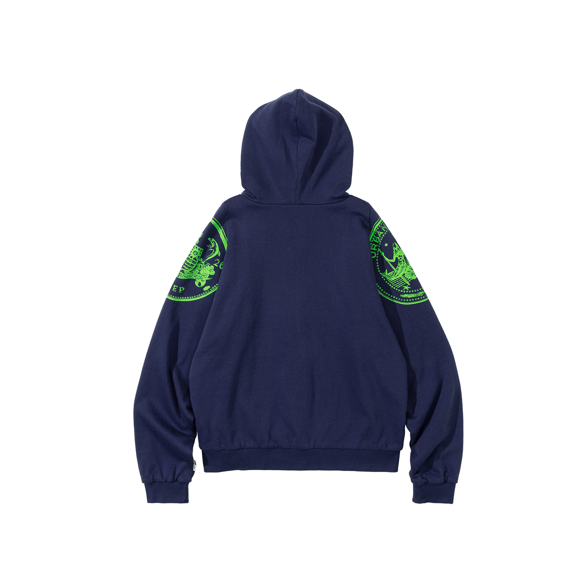 URBAN+FOREST Mythic Coin Graphic Double-Layer Hooded Jacket, premium urban and streetwear designers apparel on PROJECTISR.com, URBAN+FOREST