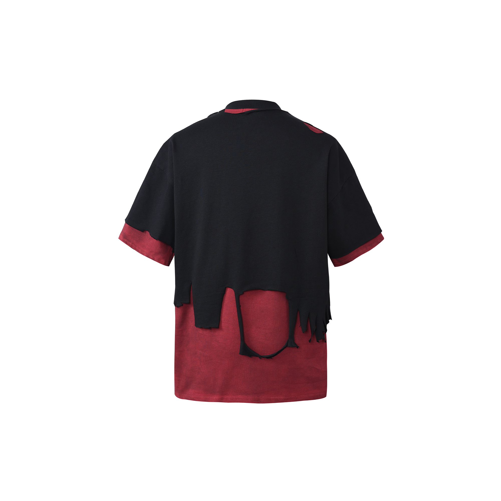 DREAM BAND Contrast Layered Distressed Graphic T-Shirt