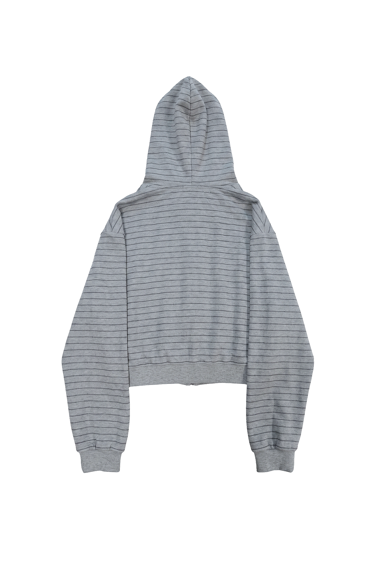 SADSOUP Striped Patchwork Zip-Up Hoodie