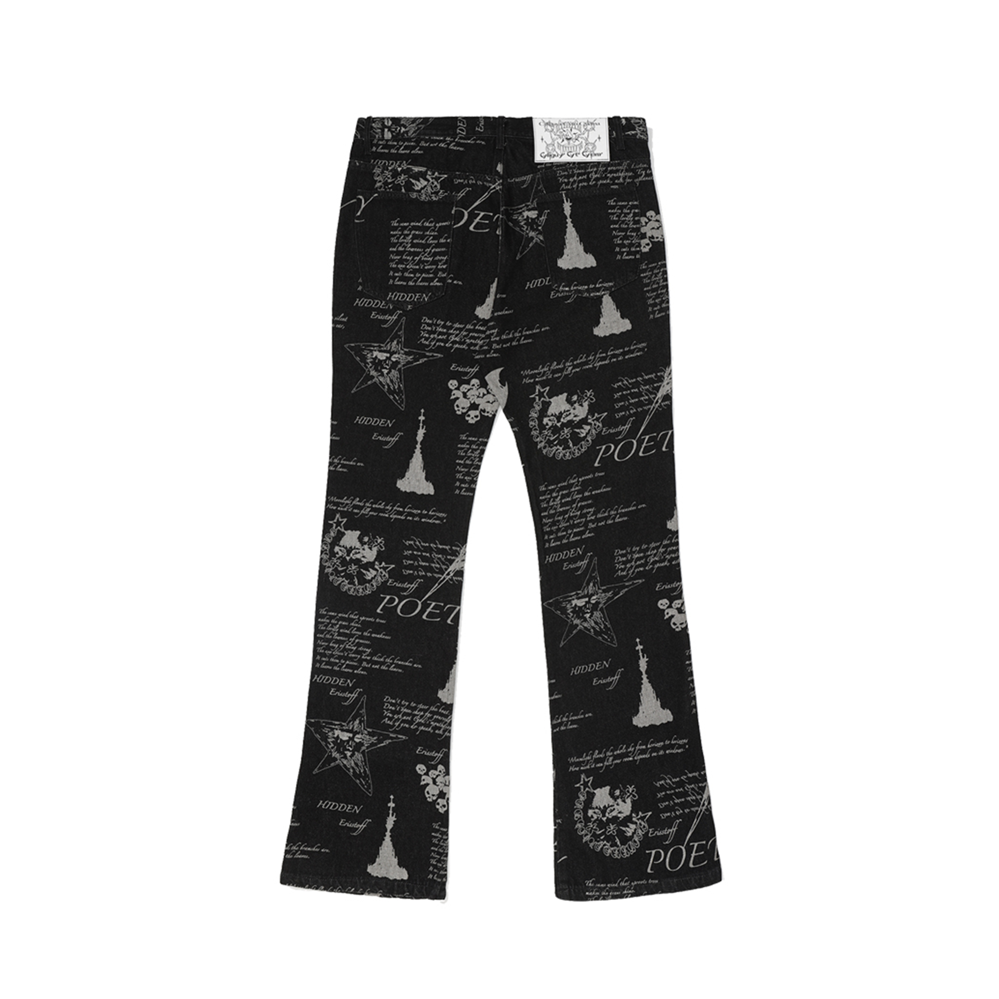 CYCYCY Punk Washed Graffiti Jeans