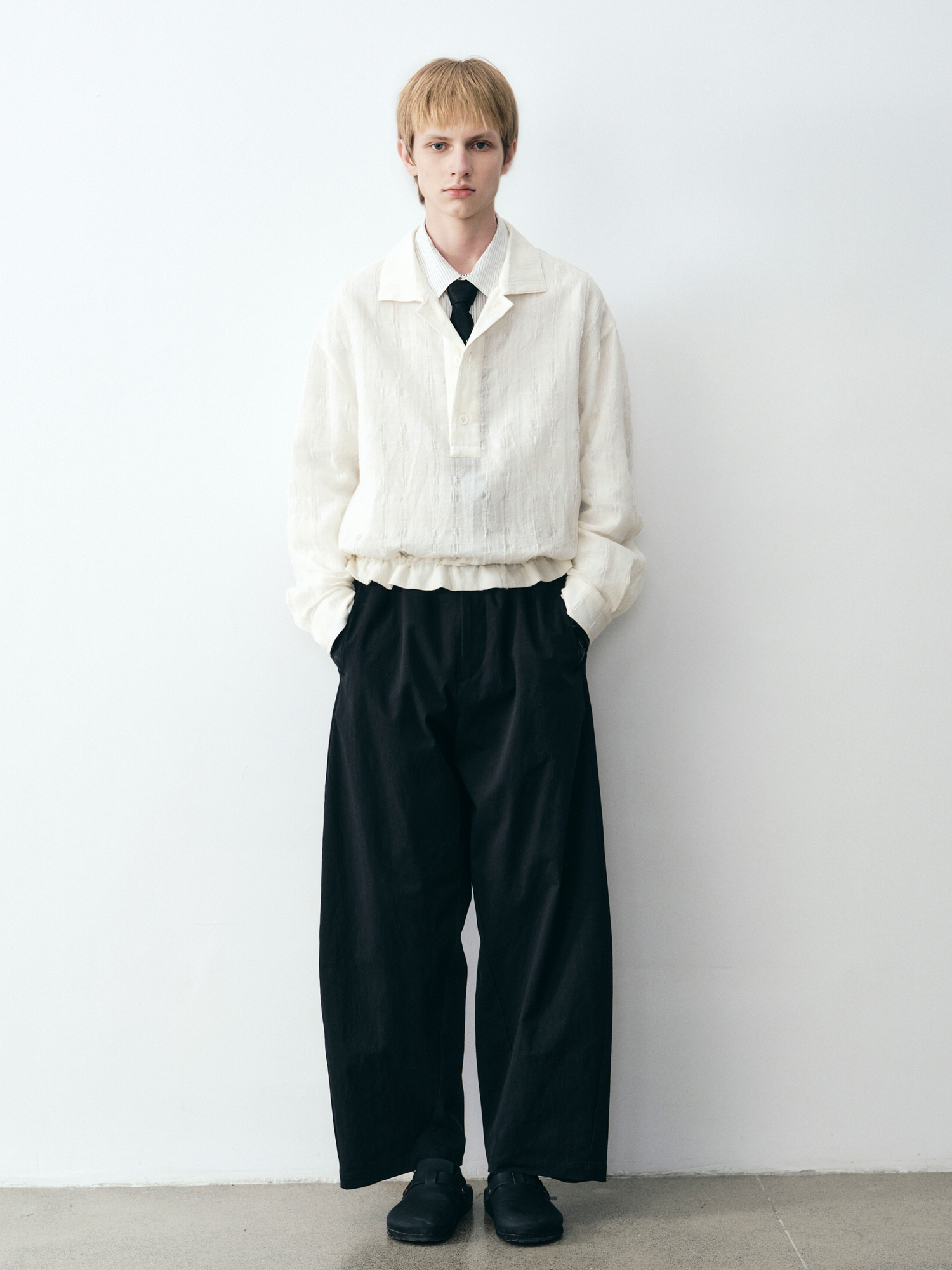 GRAINMUSTARD High-Waist Tie-Waist Pants