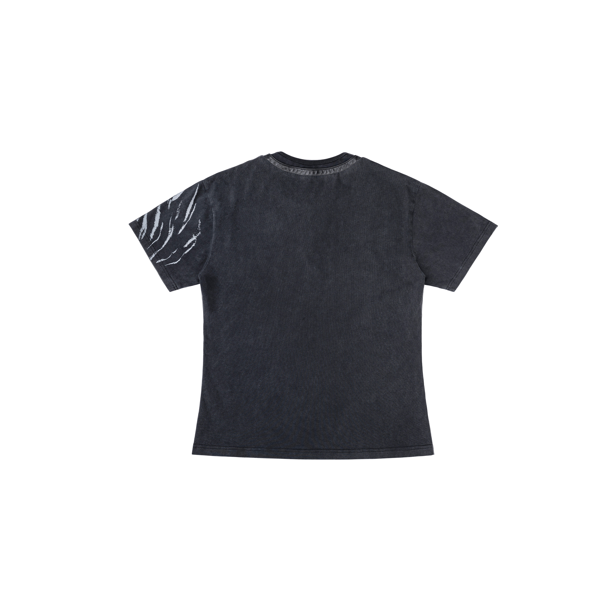 ESAIAS Washed Zebra Lace-Up Tee