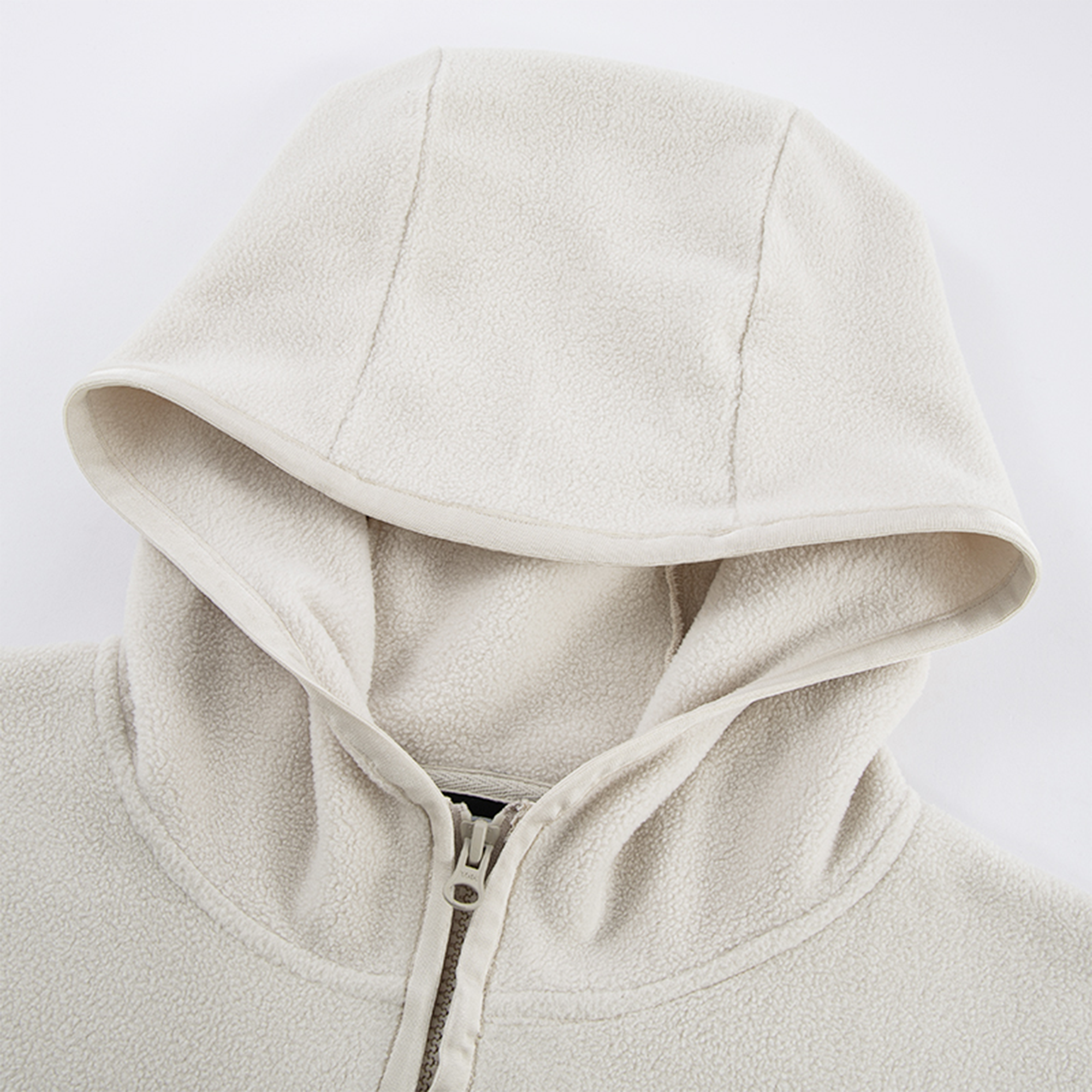 F2CE Embroidered LOGO Patch Half-Zip Fleece Hoodie