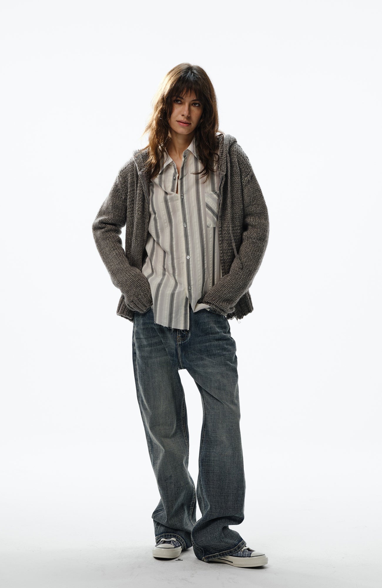 TRECLUB Retro Stripe Long-Sleeve Shirt, premium urban and streetwear designers apparel on PROJECTISR.com, TRECLUB