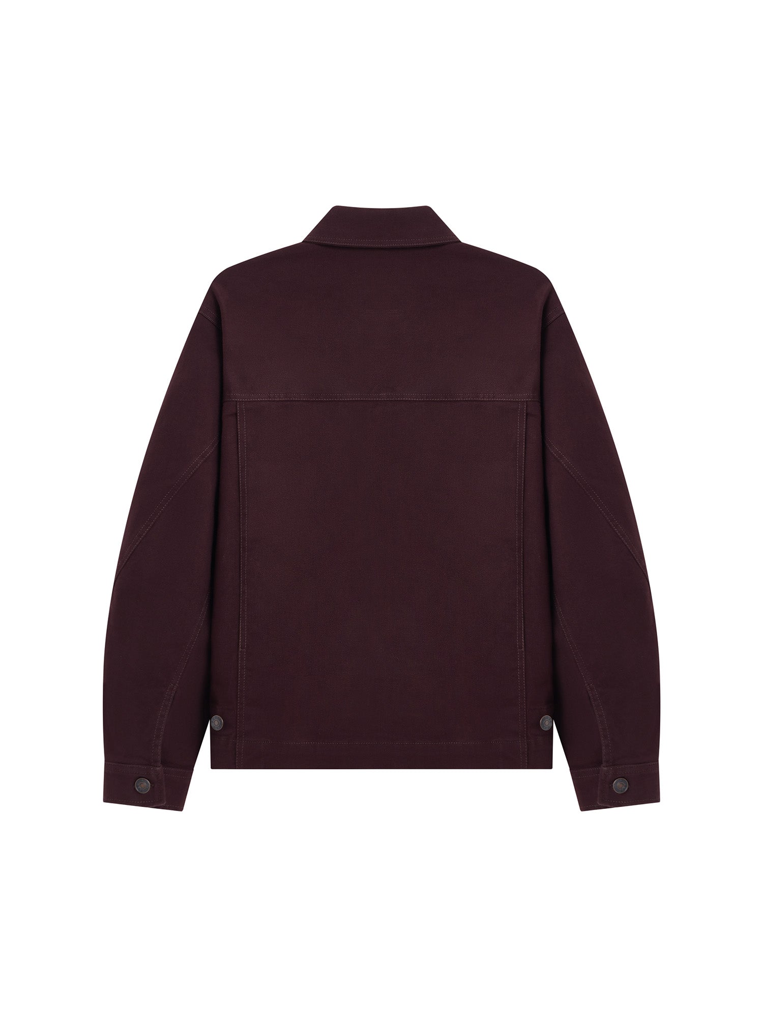 OPICLOTH Washed Patch-Pockets Curved-Cuffs Jacket