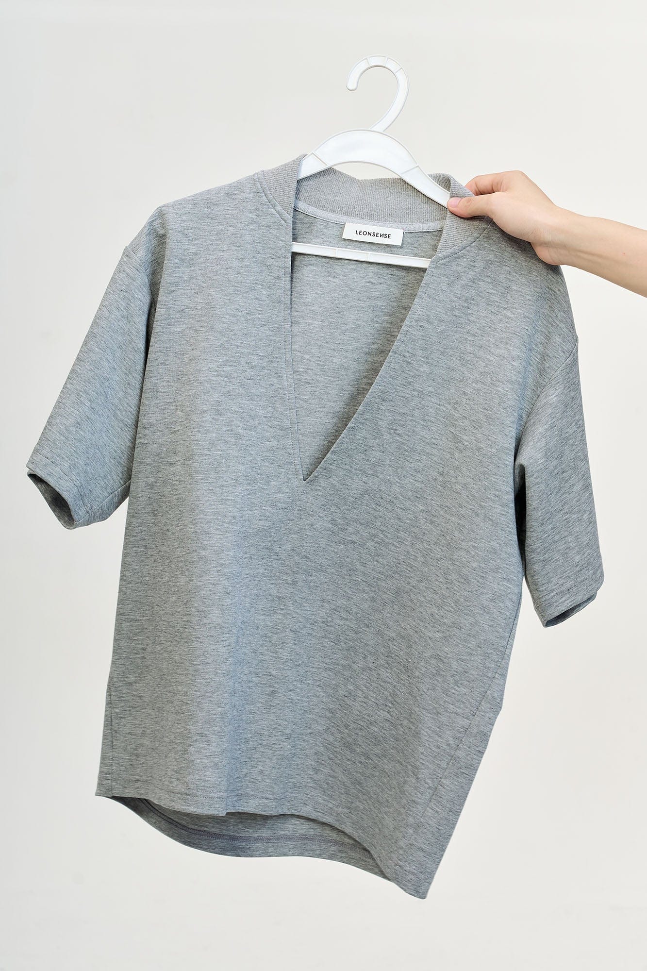 LEONSENSE Essential Deep V-Cut T-Shirt, premium urban and streetwear designers apparel on PROJECTISR.com, LEONSENSE