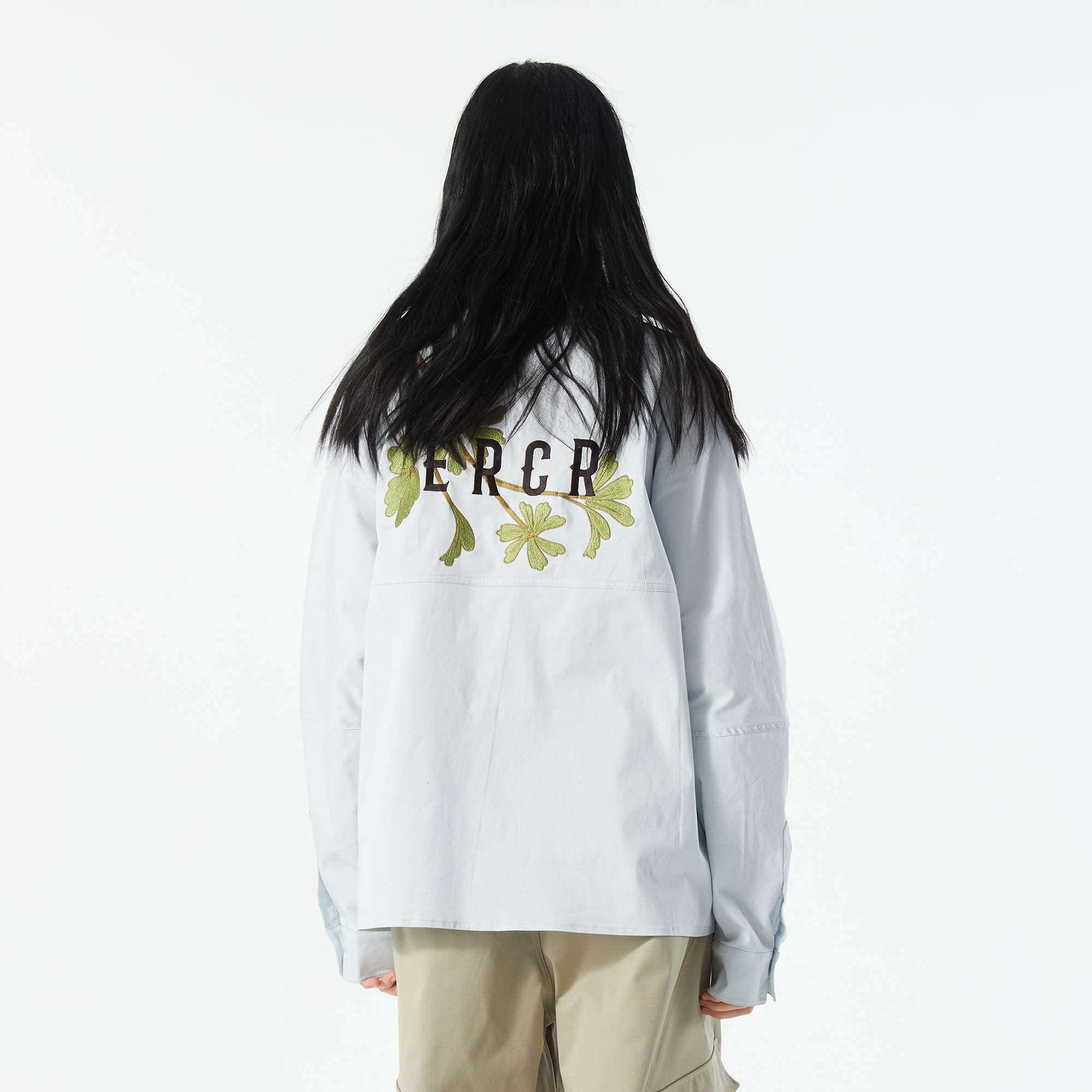 ERROR CODE ROBOT Botanical Embroidered Logo Shirt, premium urban and streetwear designers apparel on PROJECTISR.com, ERROR CODE ROBOT