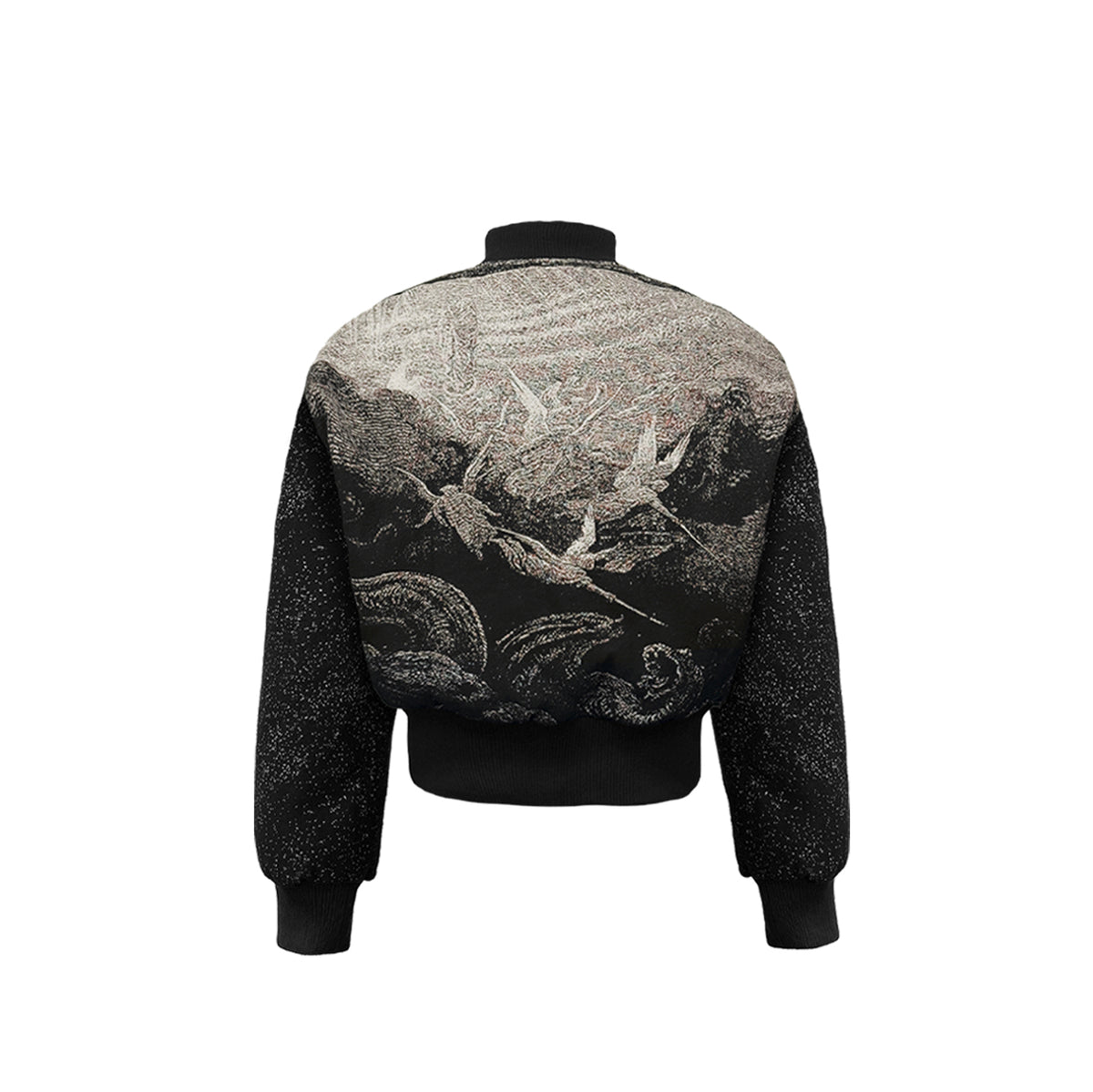 WANNA LAB Leviathan Embroidered Jacquard Bomber Jacket