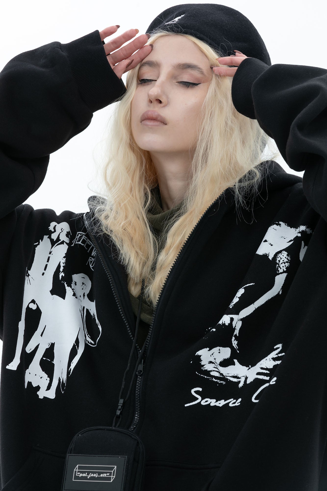 ERROR CODE ROBOT Fleetwood Mac Graphic Oversized Hooded Jacket, premium urban and streetwear designers apparel on PROJECTISR.com, ERROR CODE ROBOT