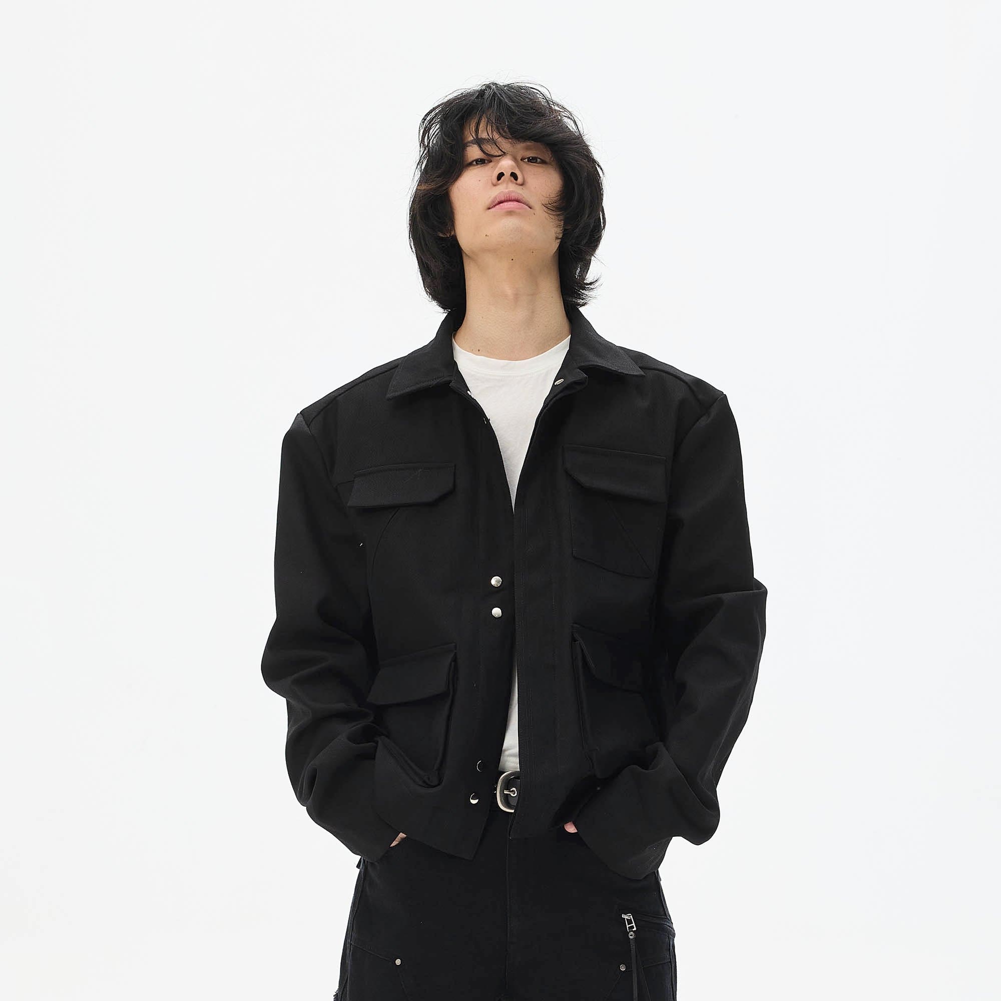 WHISTLEHUNTER Multi-Pocket Magnetic Closure Jacket, premium urban and streetwear designers apparel on PROJECTISR.com, WHISTLEHUNTER