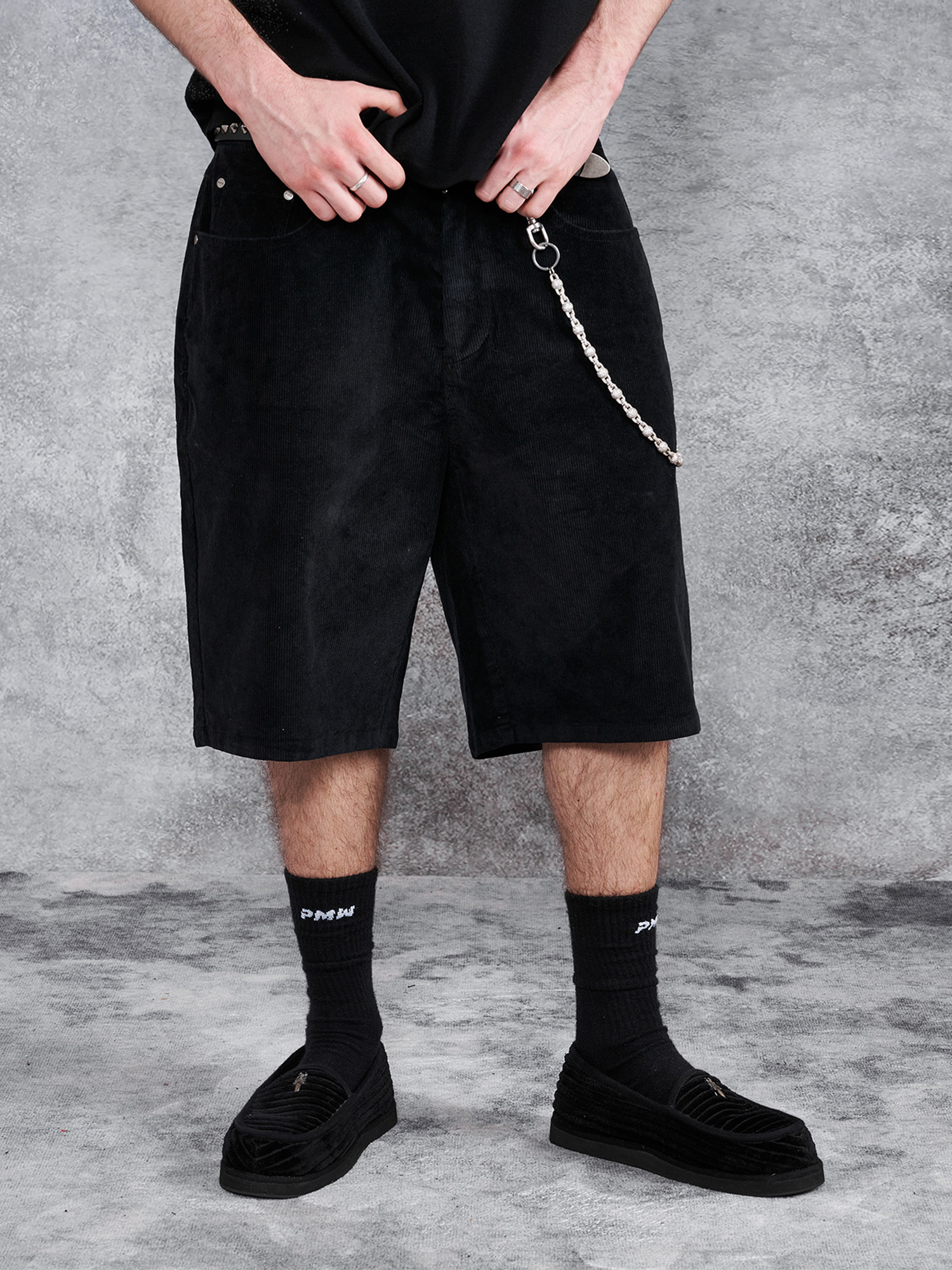 PMW Corduroy Straight-Leg Shorts, premium urban and streetwear designers apparel on PROJECTISR.com, PMW