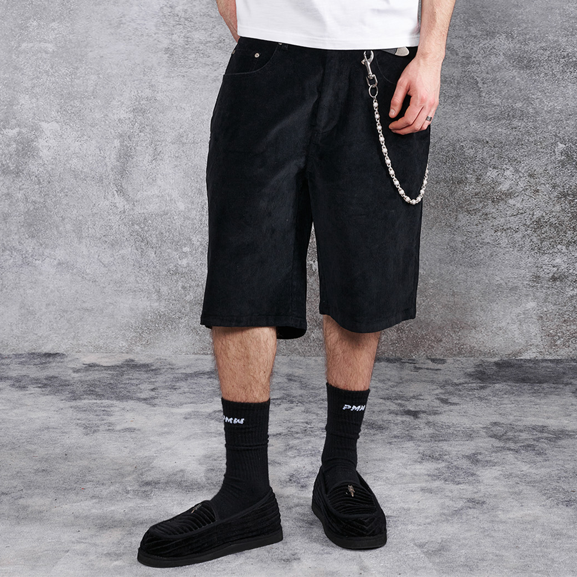 PMW Corduroy Straight-Leg Shorts, premium urban and streetwear designers apparel on PROJECTISR.com, PMW