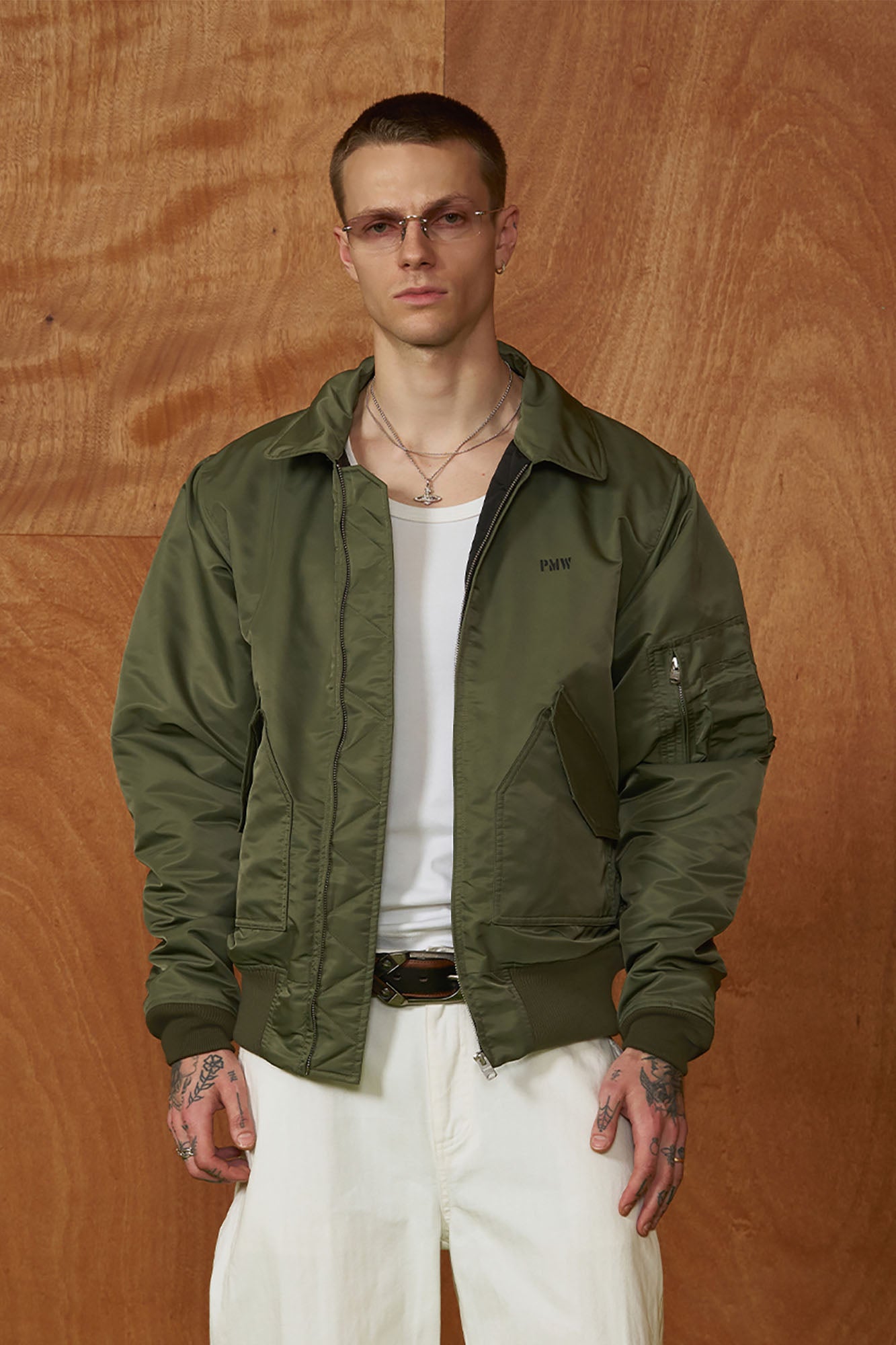 PMW Classic Ruched Insulated Bomber Jacket, premium urban and streetwear designers apparel on PROJECTISR.com, PMW