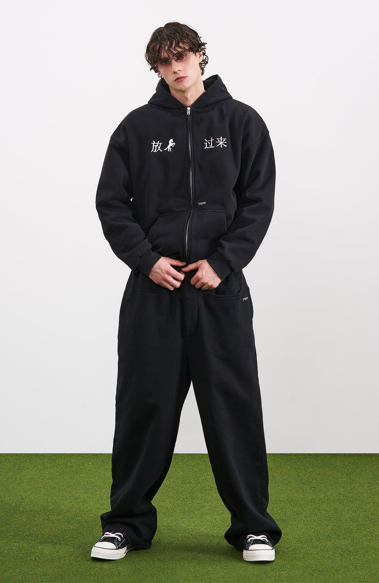 PMW Oversized Curved Wide-Leg Sweatpants, premium urban and streetwear designers apparel on PROJECTISR.com, PMW