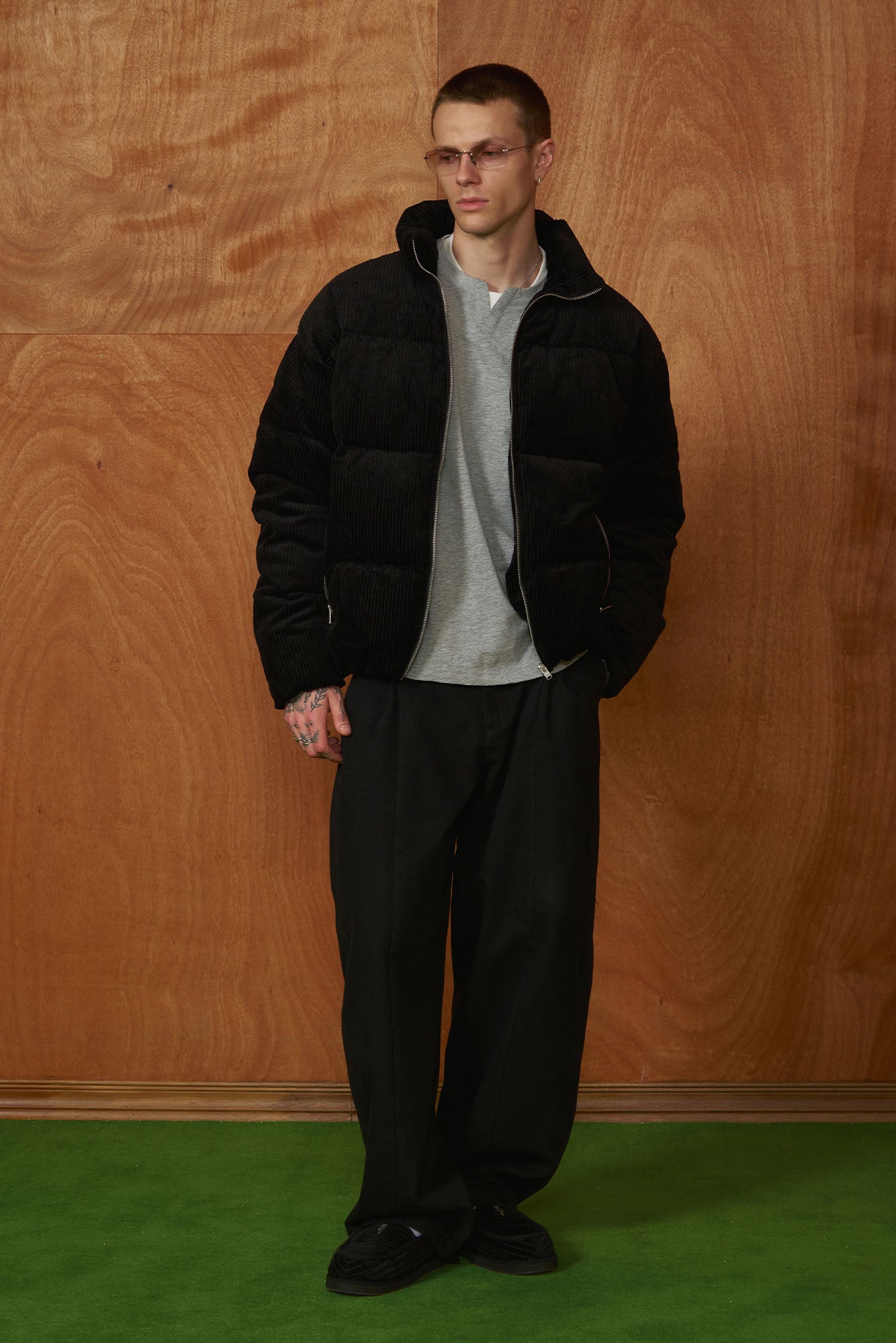 PMW Corduroy Puffer Jacket, premium urban and streetwear designers apparel on PROJECTISR.com, PMW