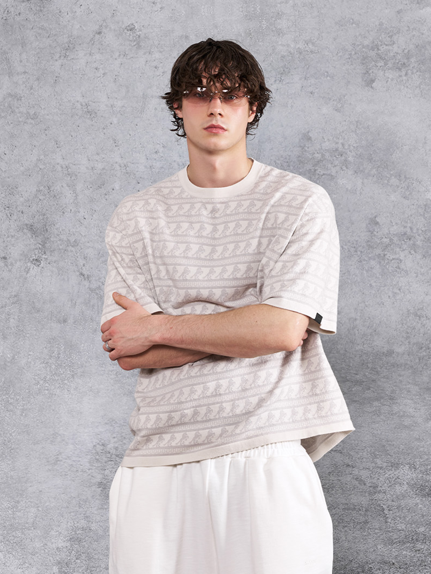 PMW Horse Jacquard Knitted T Shirt, premium urban and streetwear designers apparel on PROJECTISR.com, PMW