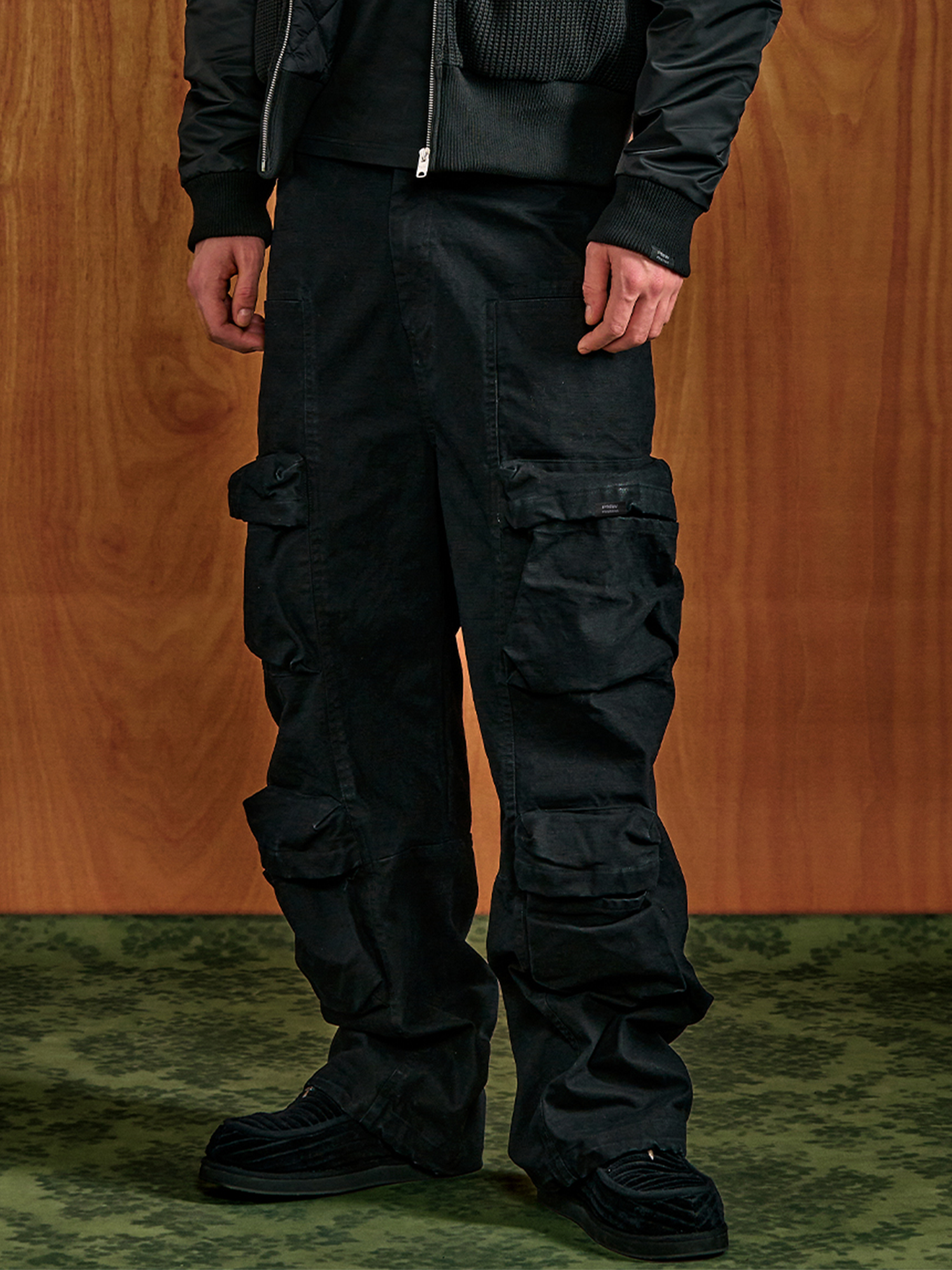 PMW Washed Multi-Pockets Cargo Pants