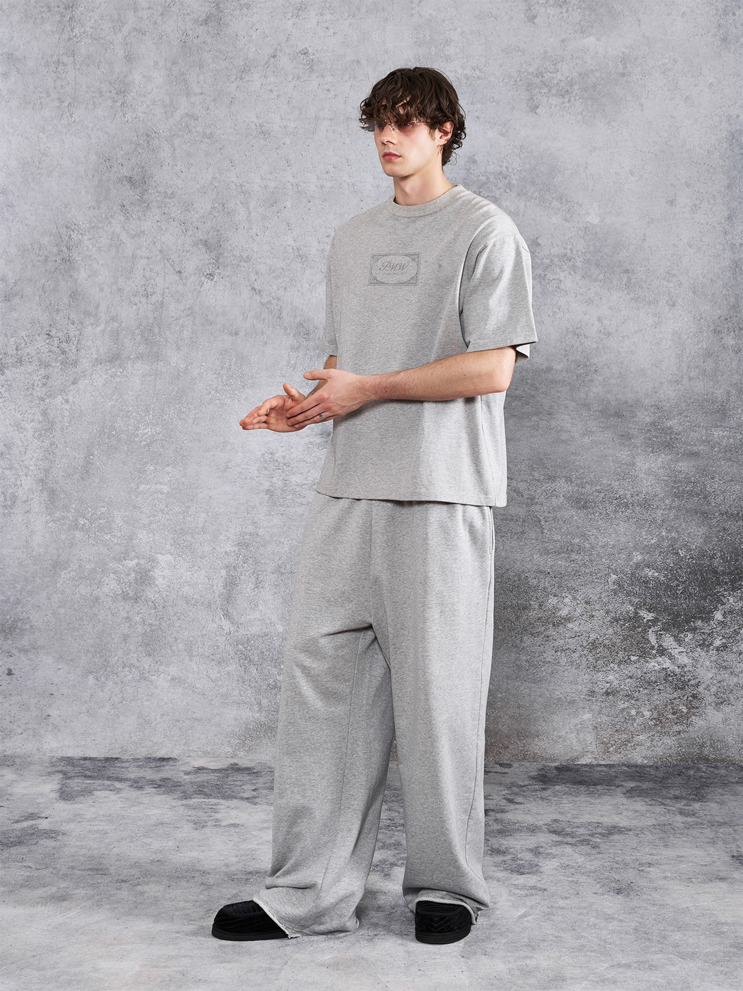 PMW Terry Wide-Leg Straight Sweatpants, premium urban and streetwear designers apparel on PROJECTISR.com, PMW