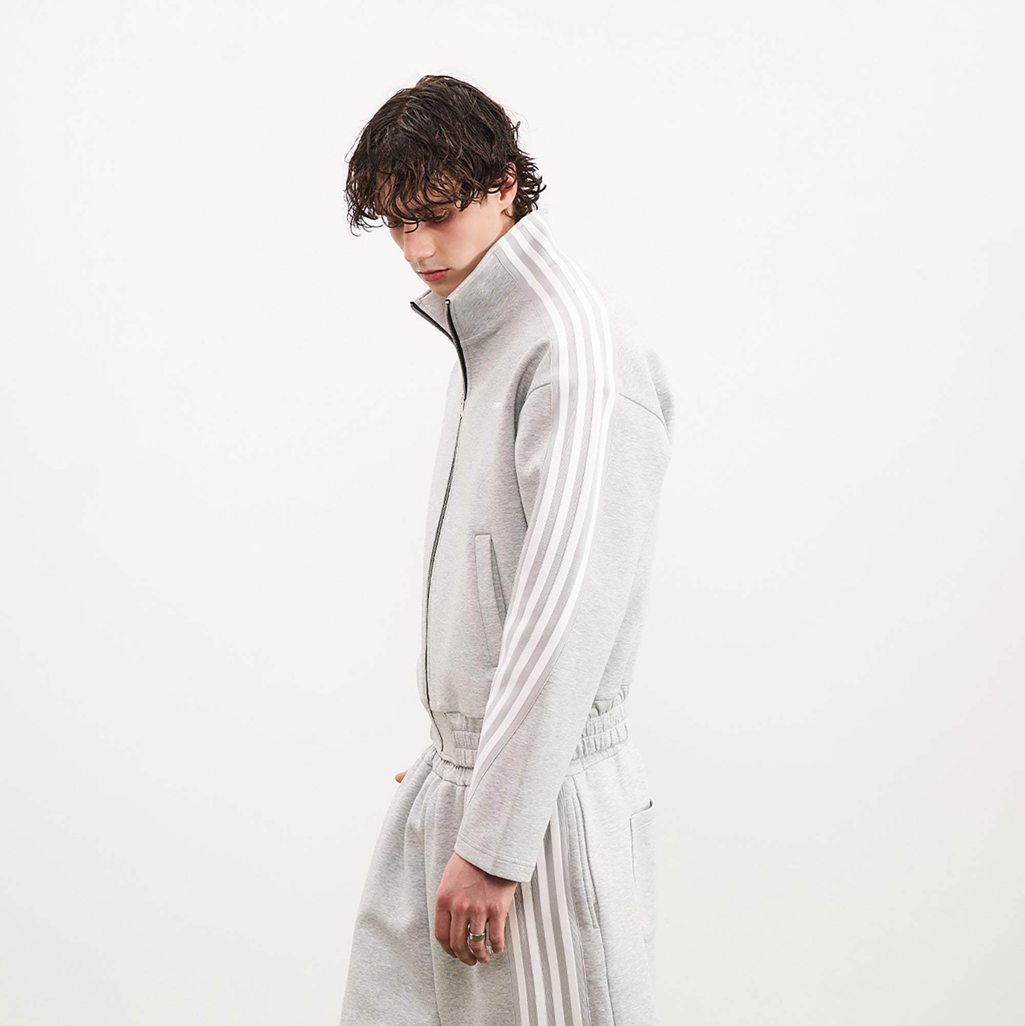 PMW Retro Curved Stripe Track Jacket, premium urban and streetwear designers apparel on PROJECTISR.com, PMW