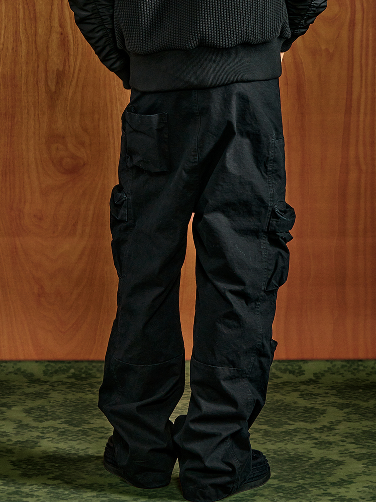 PMW Washed Multi-Pockets Cargo Pants