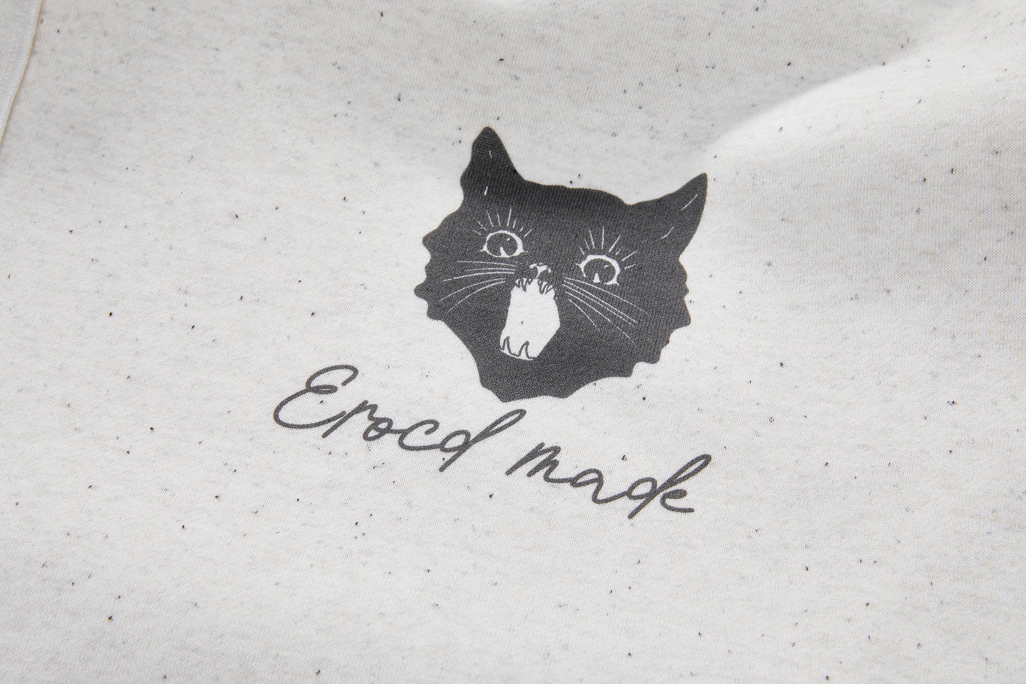 ERROR CODE ROBOT Black Cat Graphic Oversized Zip-Up Hoodie, premium urban and streetwear designers apparel on PROJECTISR.com, ERROR CODE ROBOT