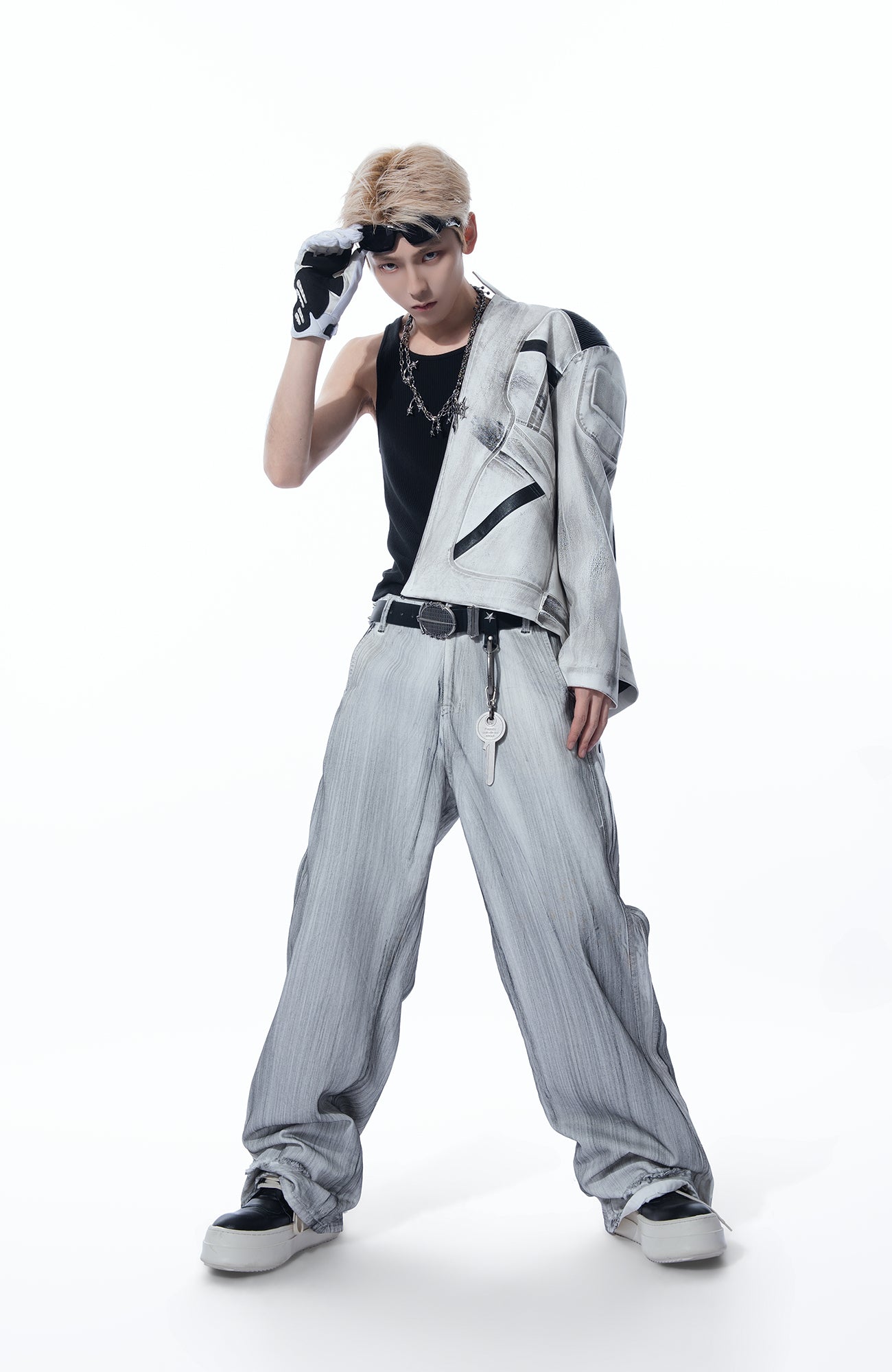 MOGONGSHE Dusty Washed Baggy Jeans