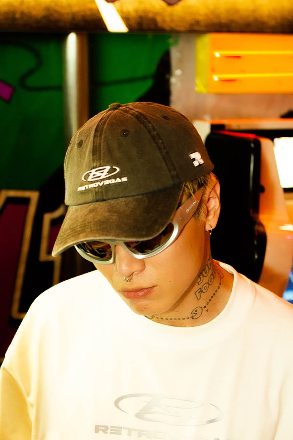 RTVG Distressed Embroidered-Logo Cap, premium urban and streetwear designers apparel on PROJECTISR.com, RTVG