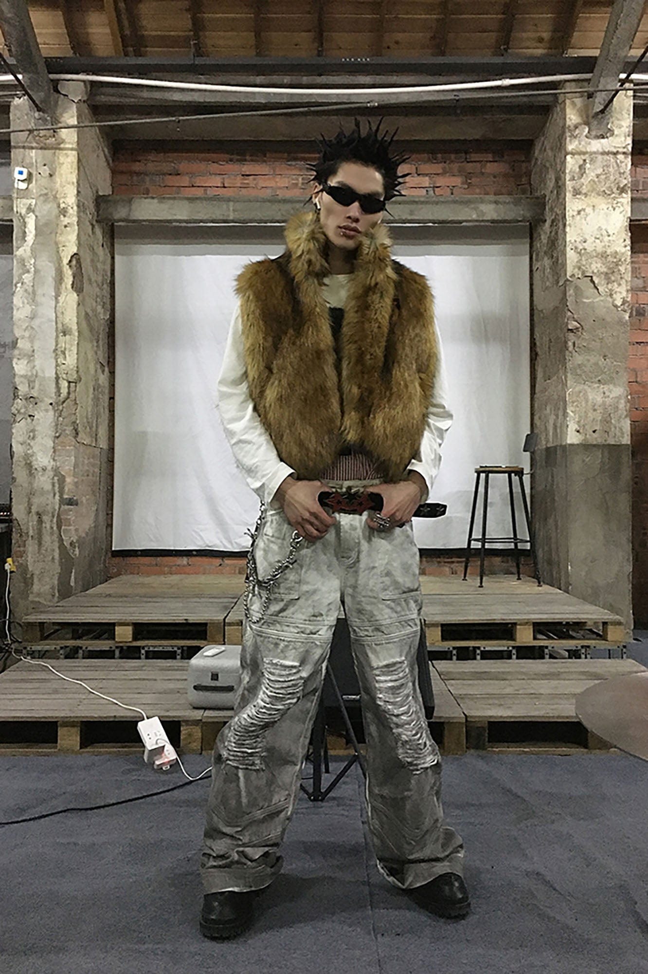 RECOVER ZONE Dirty Fit Ravaged Panel Jeans, premium urban and streetwear designers apparel on PROJECTISR.com, RECOVER ZONE