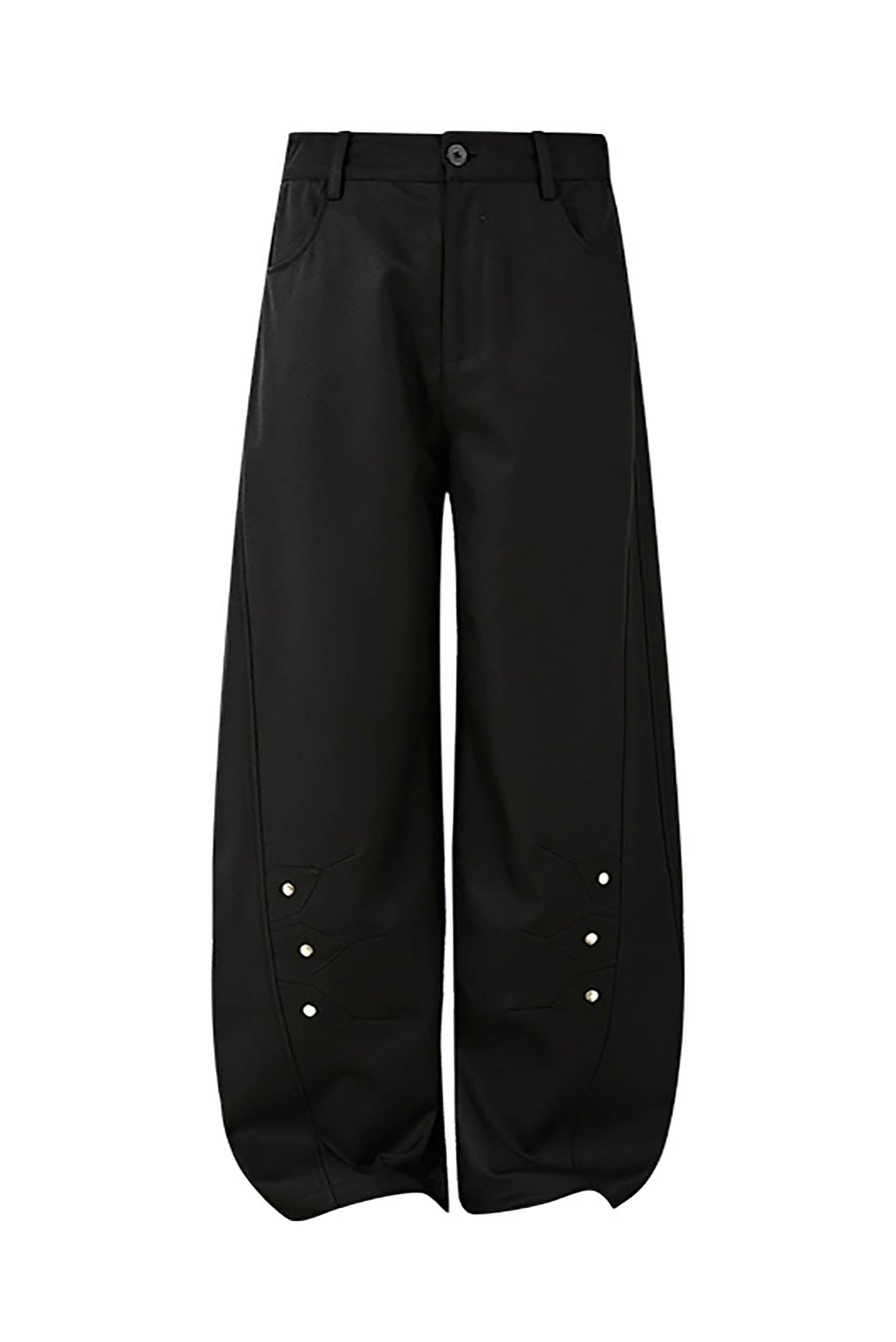 KREATE Petal Buttoned Wide-Leg Trousers, premium urban and streetwear designers apparel on PROJECTISR.com, KREATE